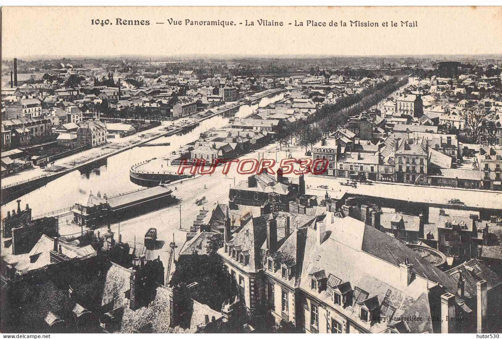 CPA RENNES - VUE PANORAMIQUE - Rennes
