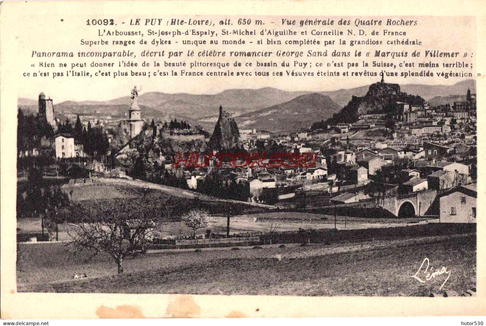 CPA LE PUY - VUE GENERALE - Le Puy En Velay