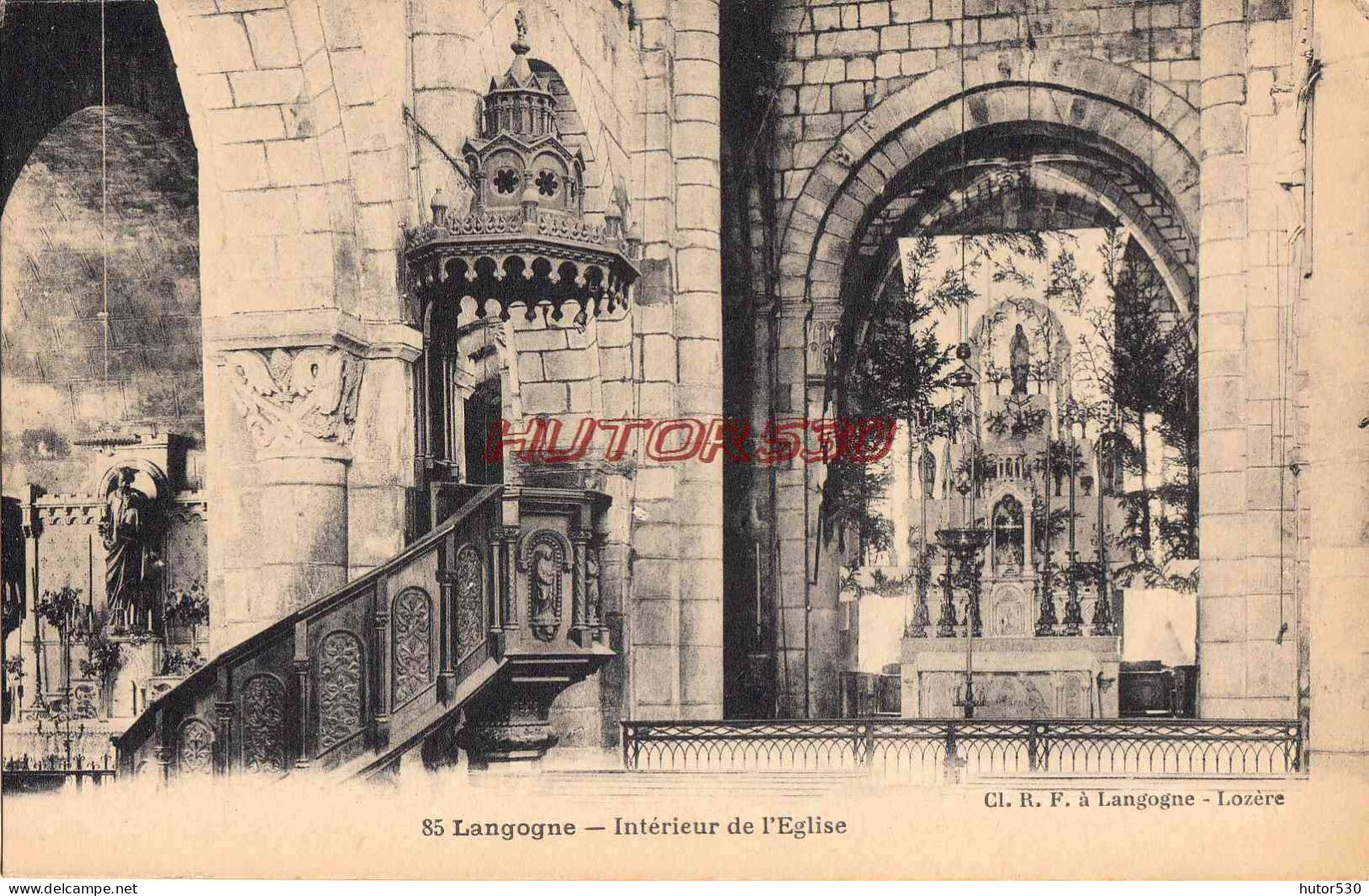 CPA LANGOGNE - INTERIEUR DE L'EGLISE - Langogne