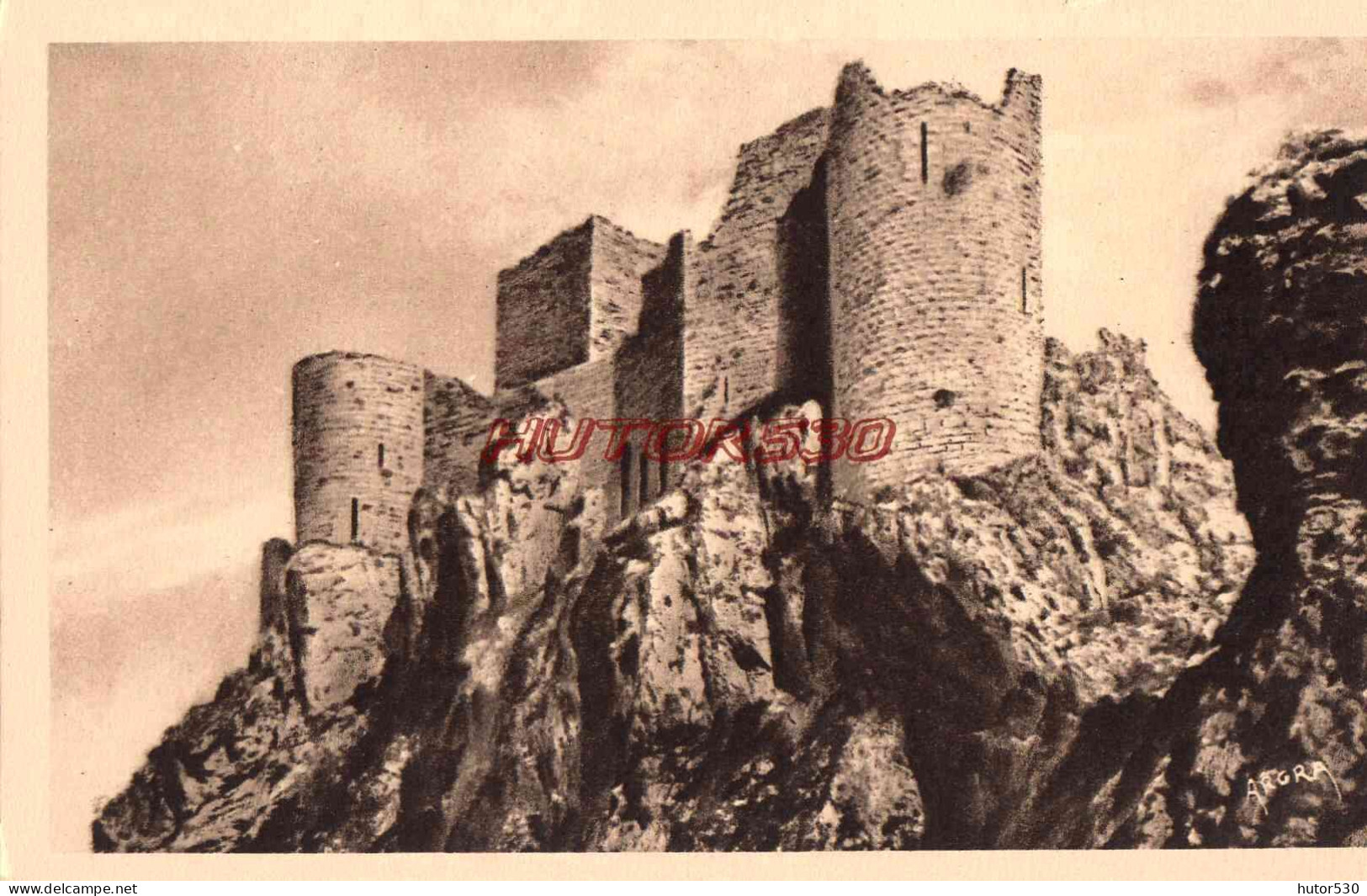 CPA LAPRADELLE PUILAURENS - AUDE - RUINES DU CHATEAU - Autres & Non Classés