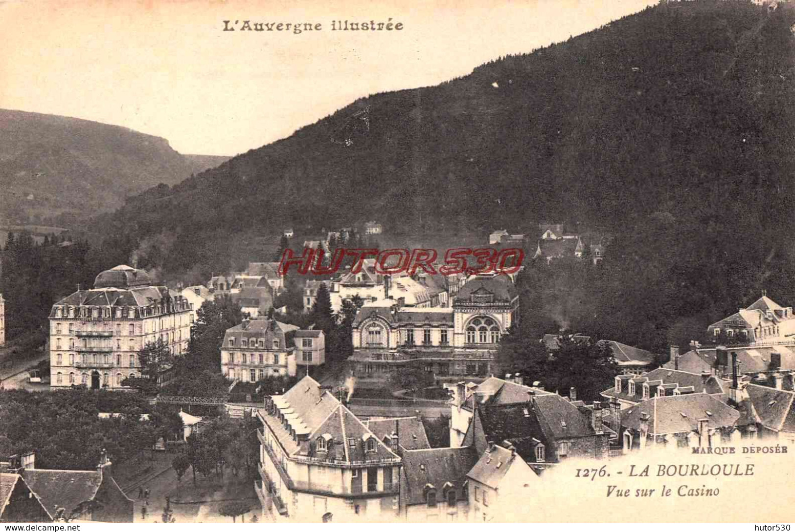 CPA LA BOURBOULE - VUE SUR LE CASINO - La Bourboule