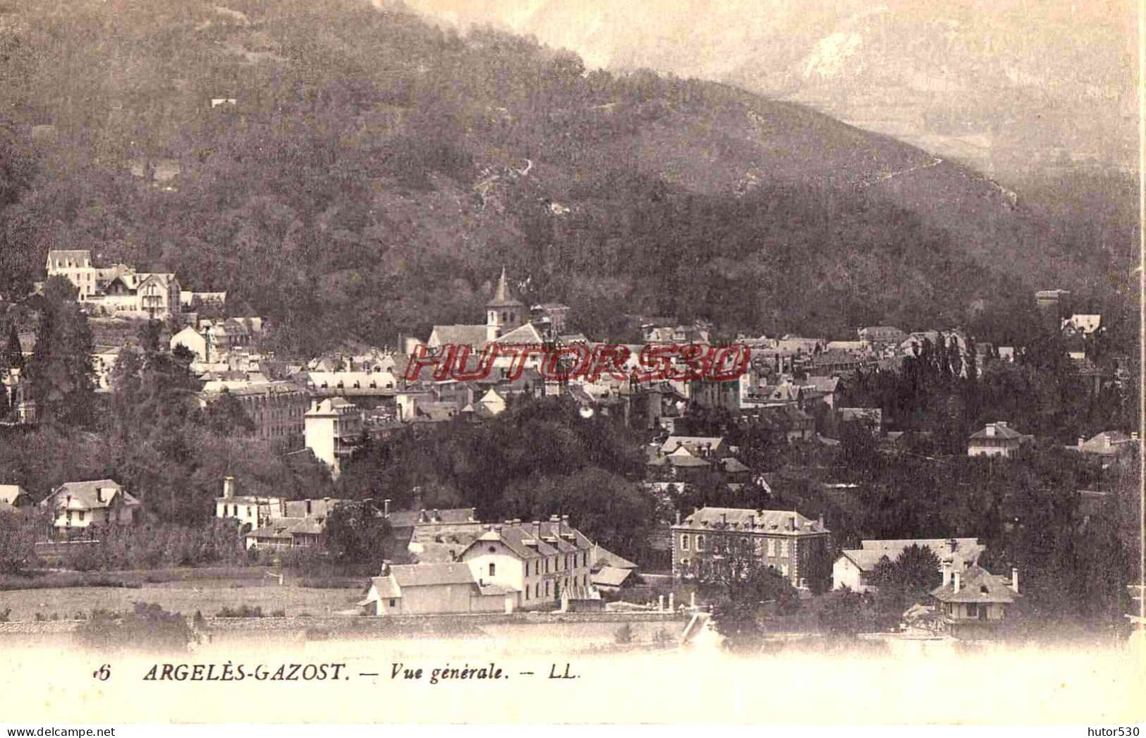 CPA ARGELES GAZOST - VUE GENERALE - Argeles Gazost