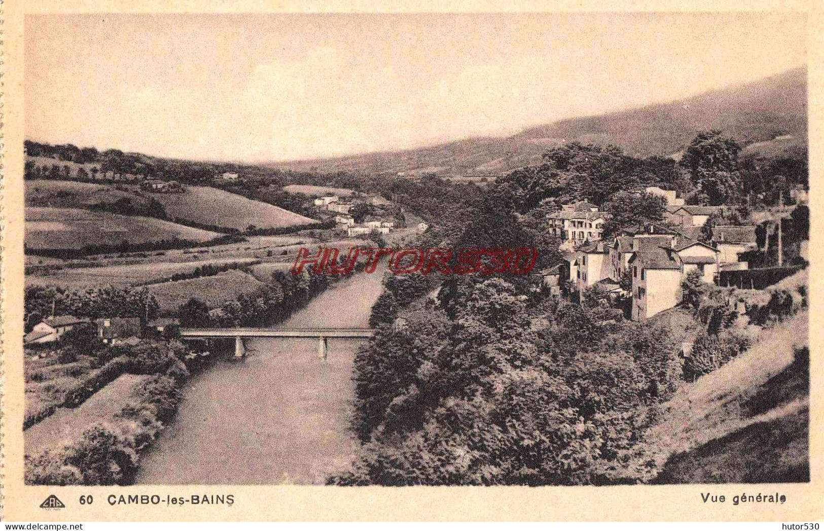 CPA CAMBO LES BAINS - VUE GENERALE - Otros & Sin Clasificación