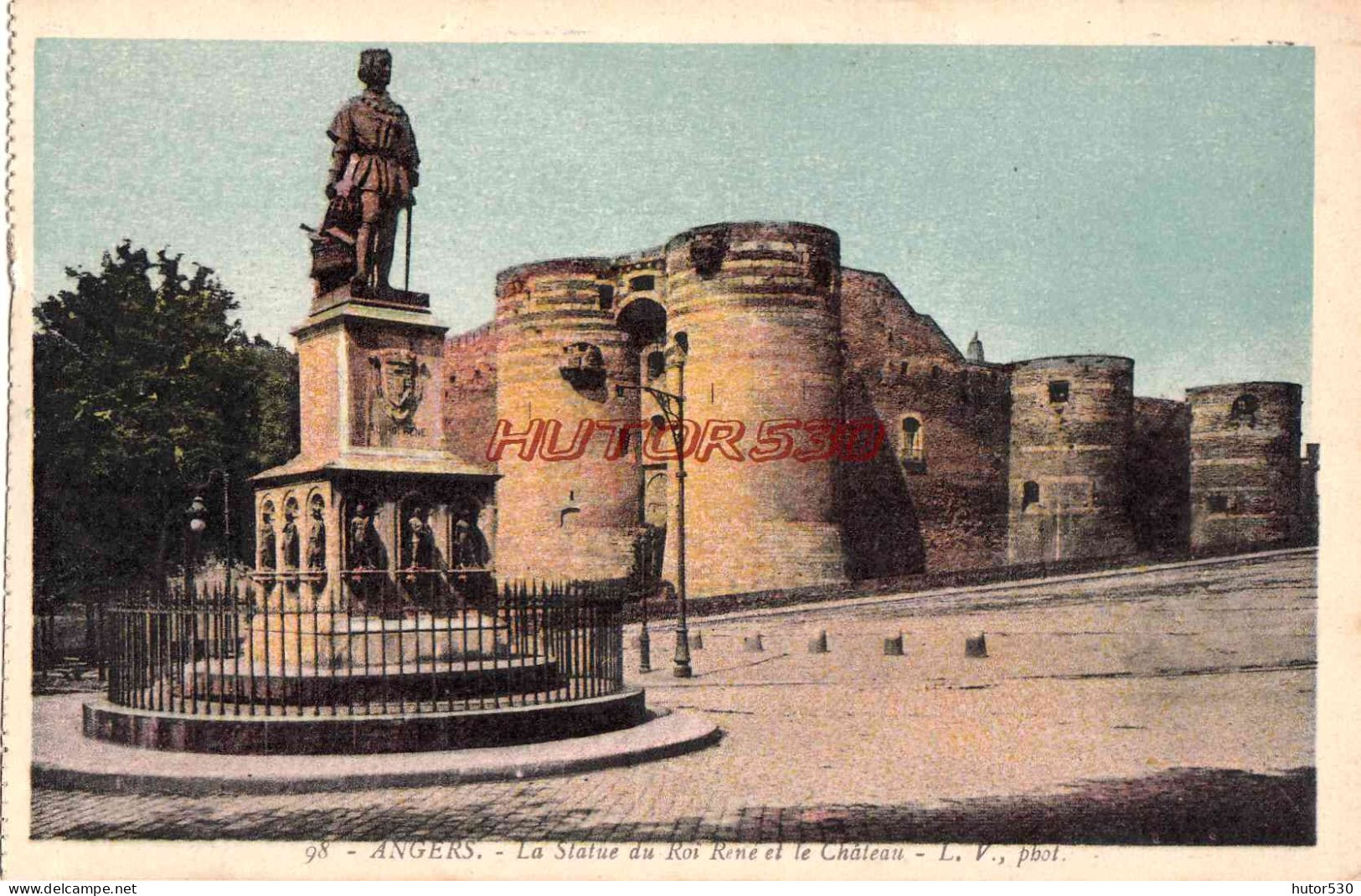 CPA ANGERS - LA STATUE DU ROI RENE - Angers