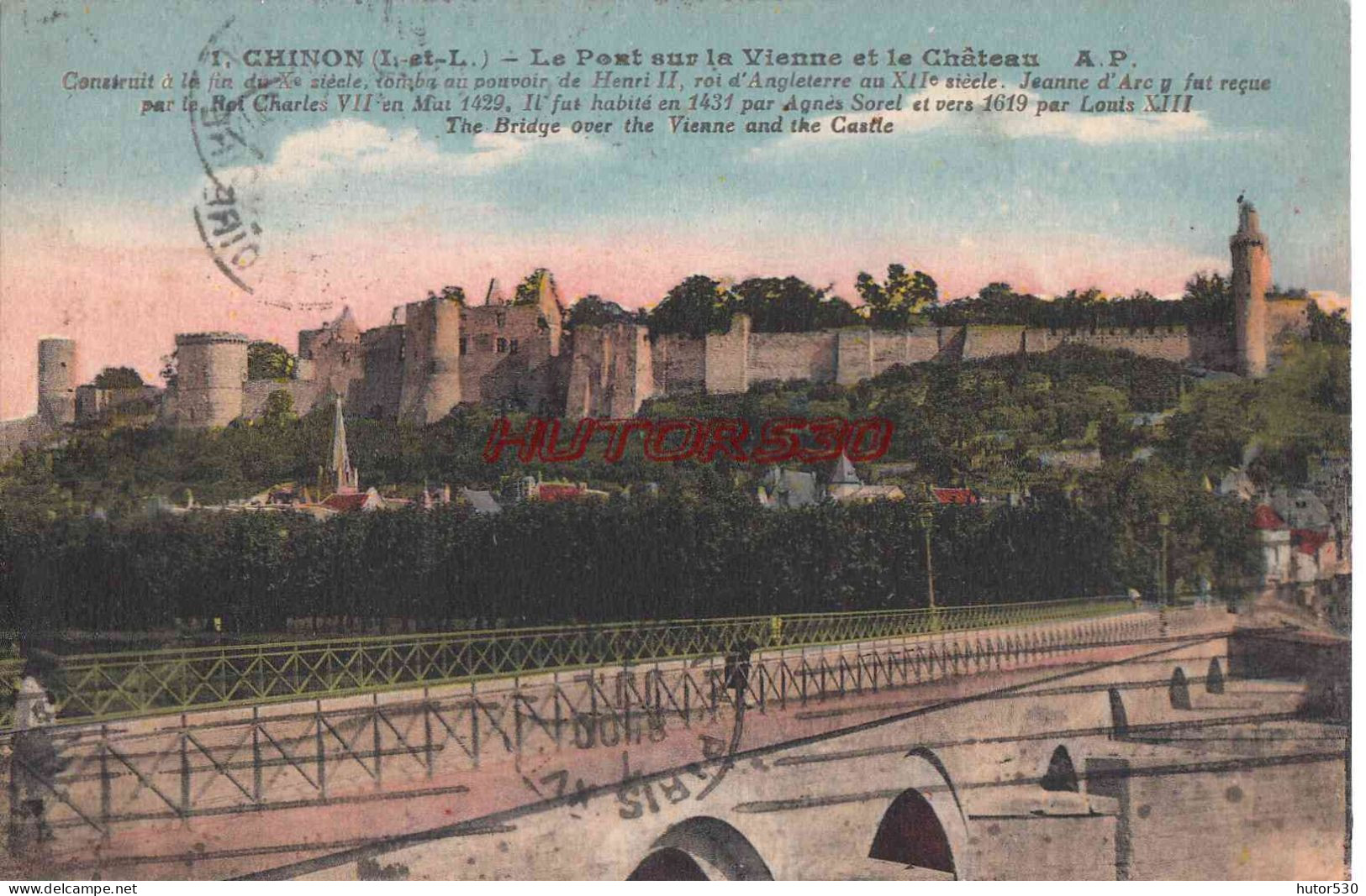 CPA CHINON - LE PONT SUR LA VIENNE - Chinon