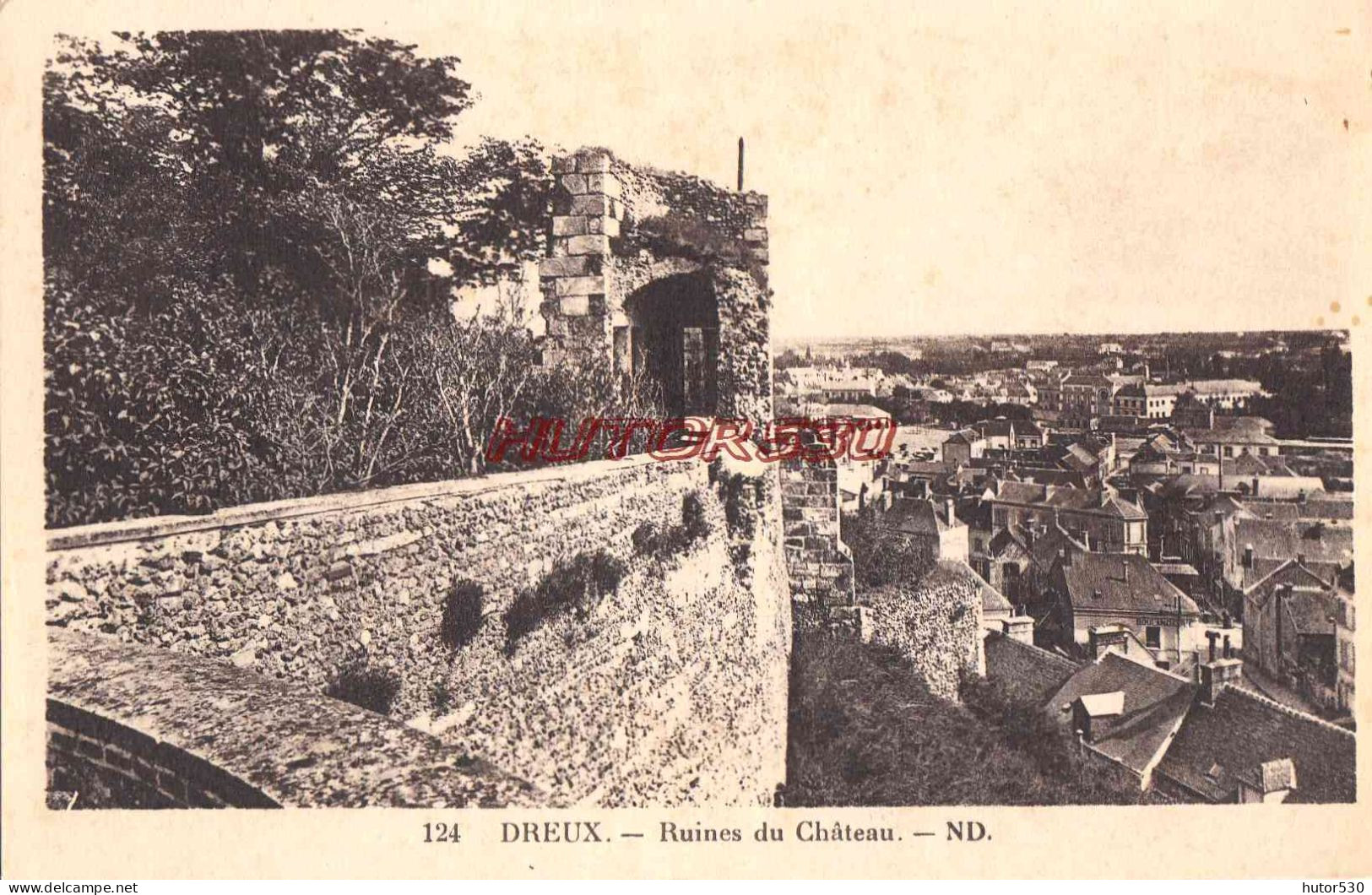 CPA DREUX - RUINES DU CHATEAU - Dreux