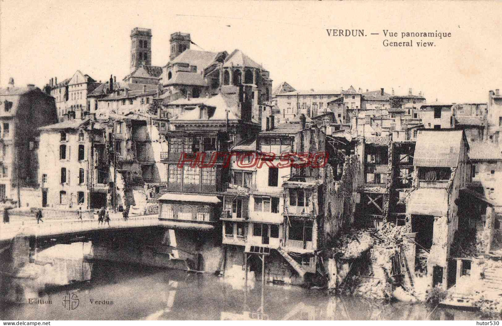 CPA VERDUN - VUE PANORAMIQUE - Verdun