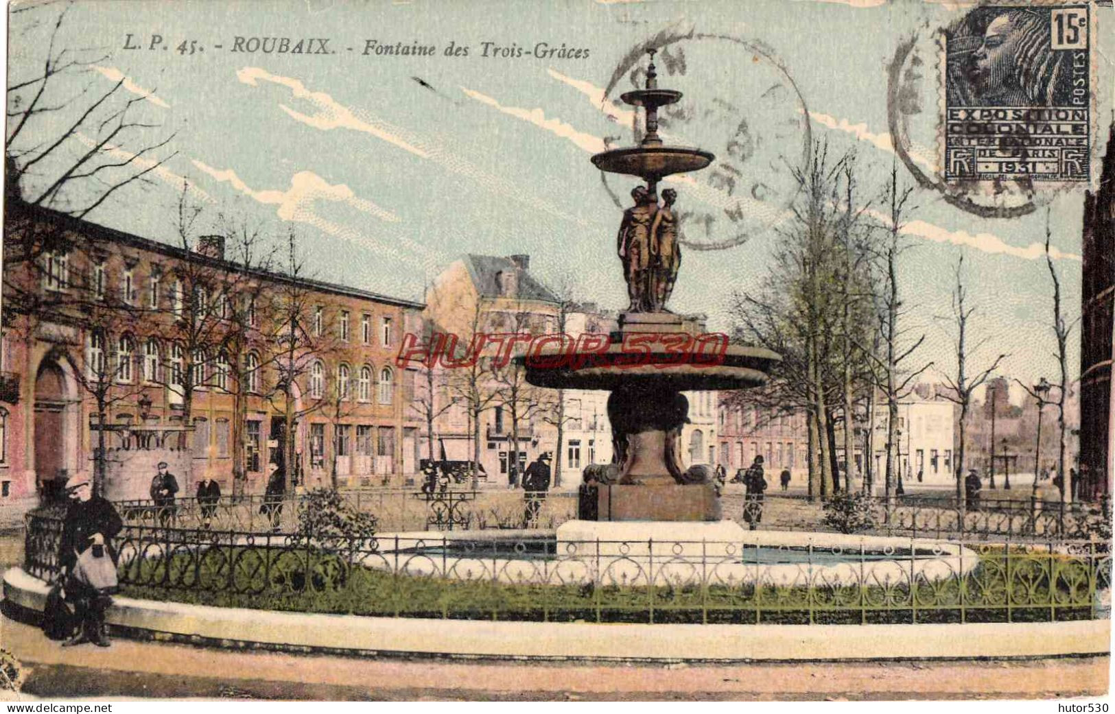 CPA ROUBAIX - FONTAINE DES TROIS GRACES - Roubaix