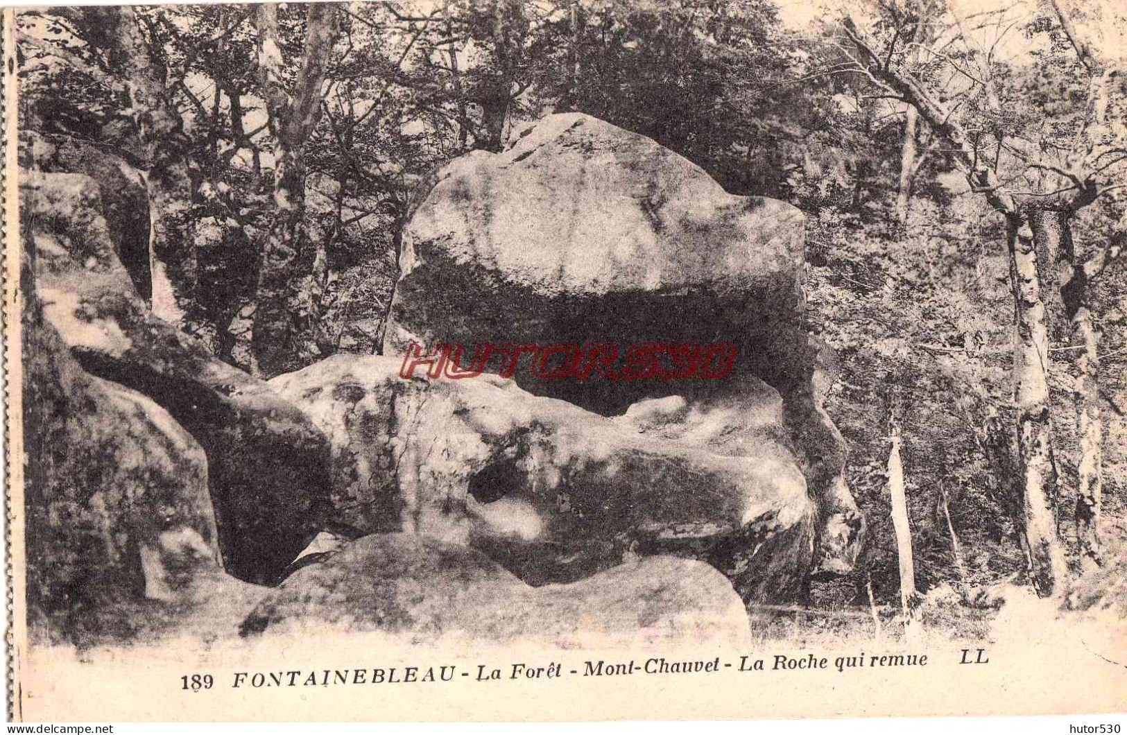 CPA FONTAINEBLEAU - LA FORET MONT CHAUVET LA ROCHE QUI REMUE - Fontainebleau