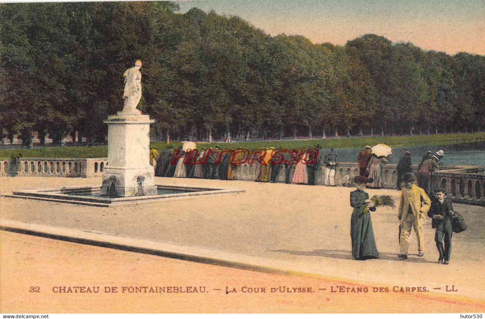 CPA FONTAINEBLEAU - CHATEAU - LA COUR D'ULYSSE - Fontainebleau