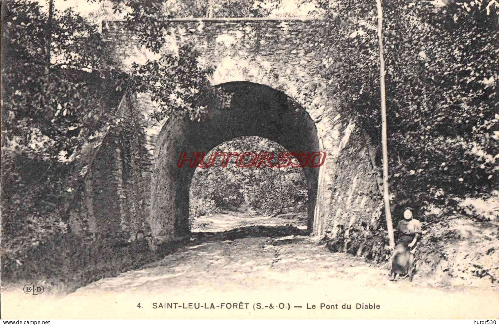 CPA SAINT LEU LA FORET - LE PONT DU DIABLE - Taverny