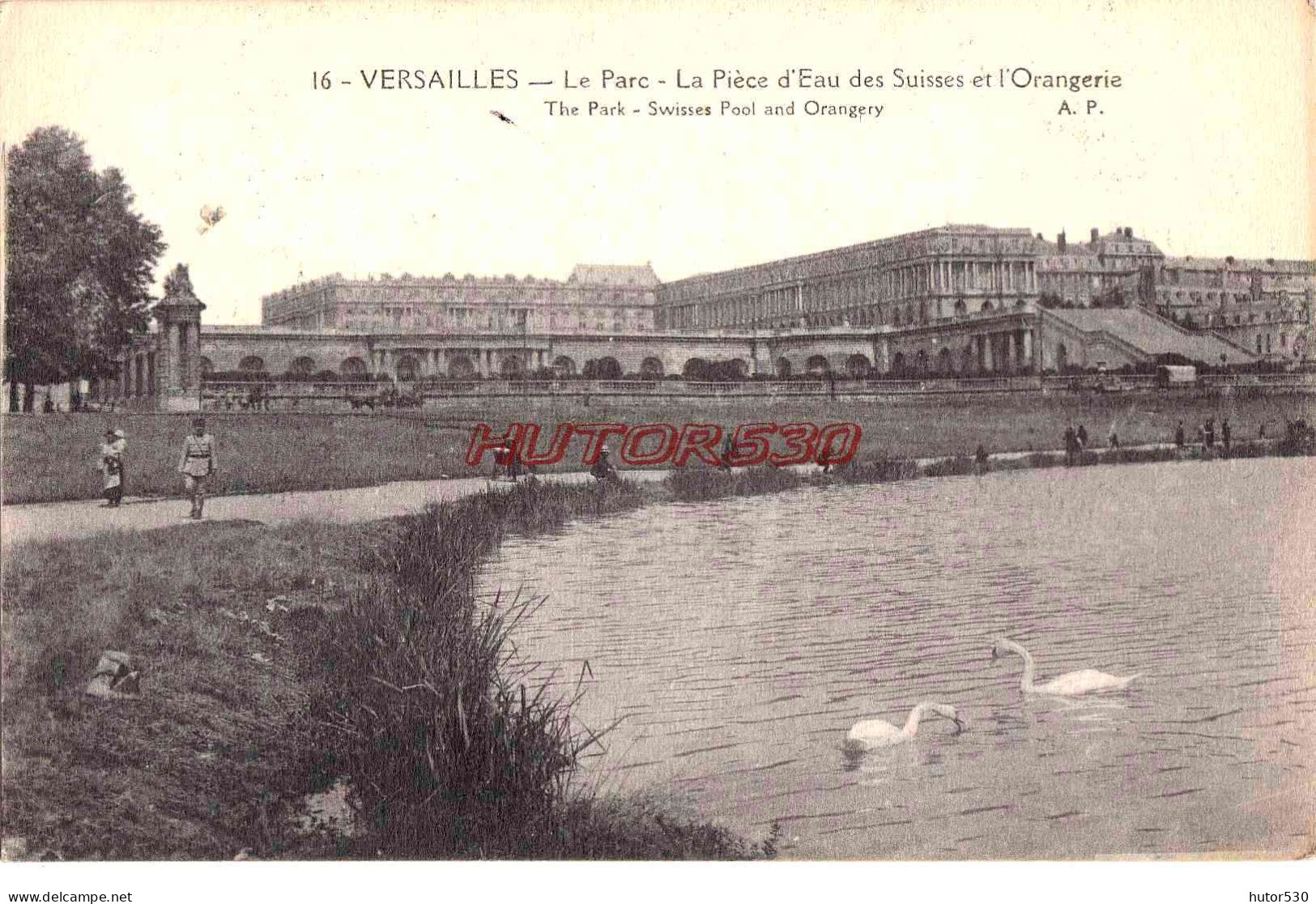 CPA VERSAILLES - LA PIECE D'EAU - Versailles