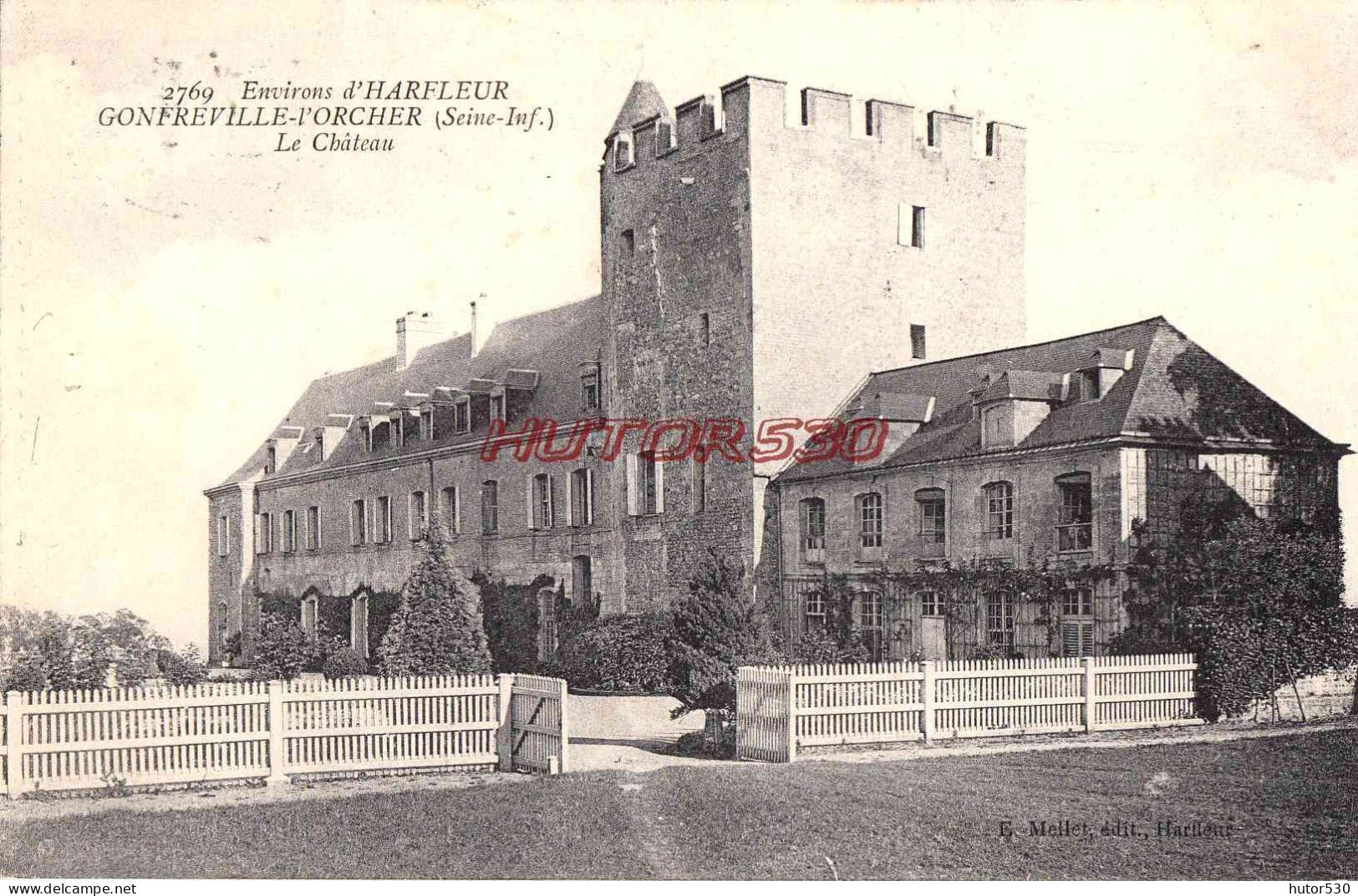 CPA GONFREVILLE L'ORCHER - LE CHATEAU - Autres & Non Classés