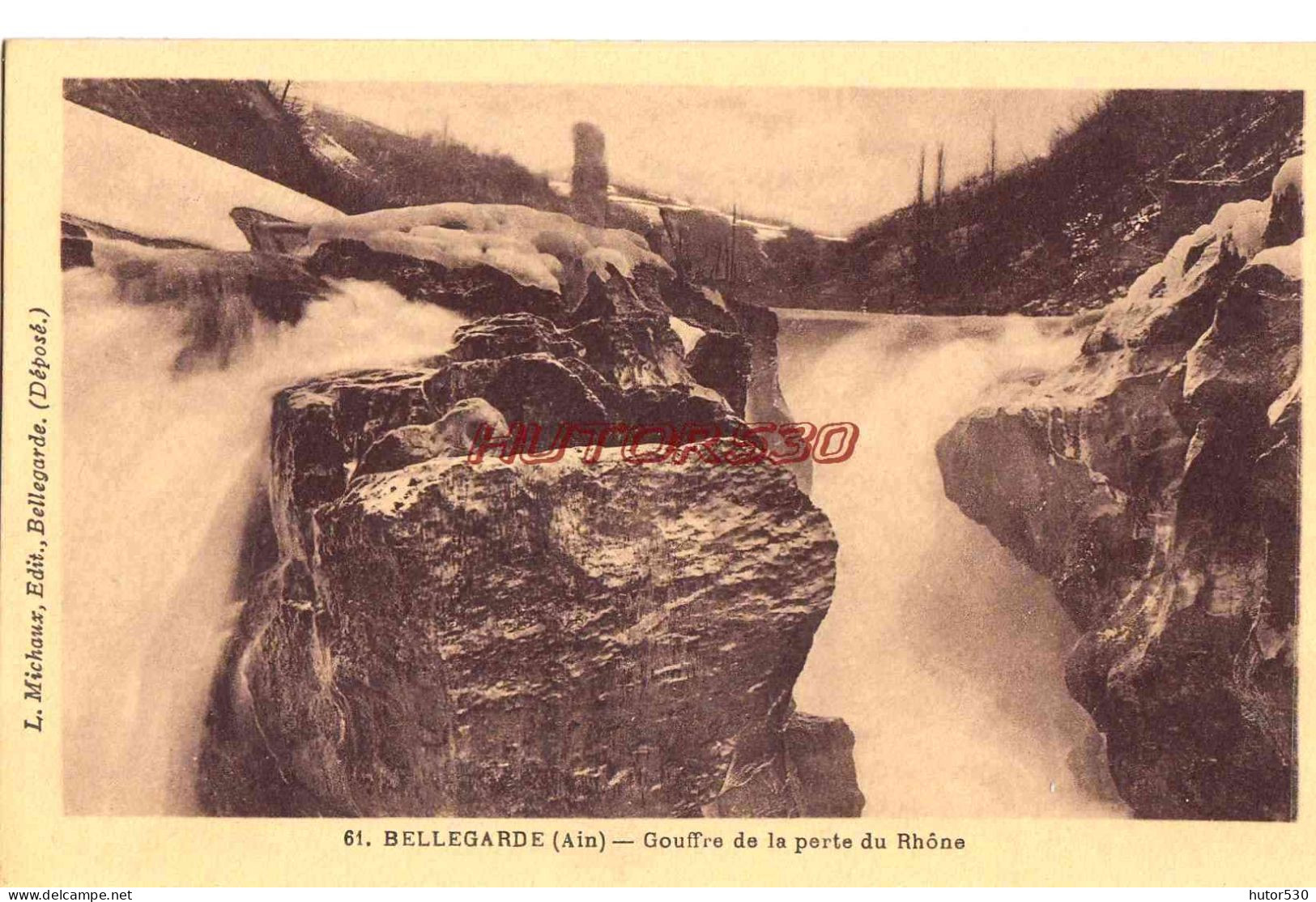 CPA BELLEGARDE - AIN - GOUFFRE DE LA PERTE DU RHONE - Bellegarde-sur-Valserine