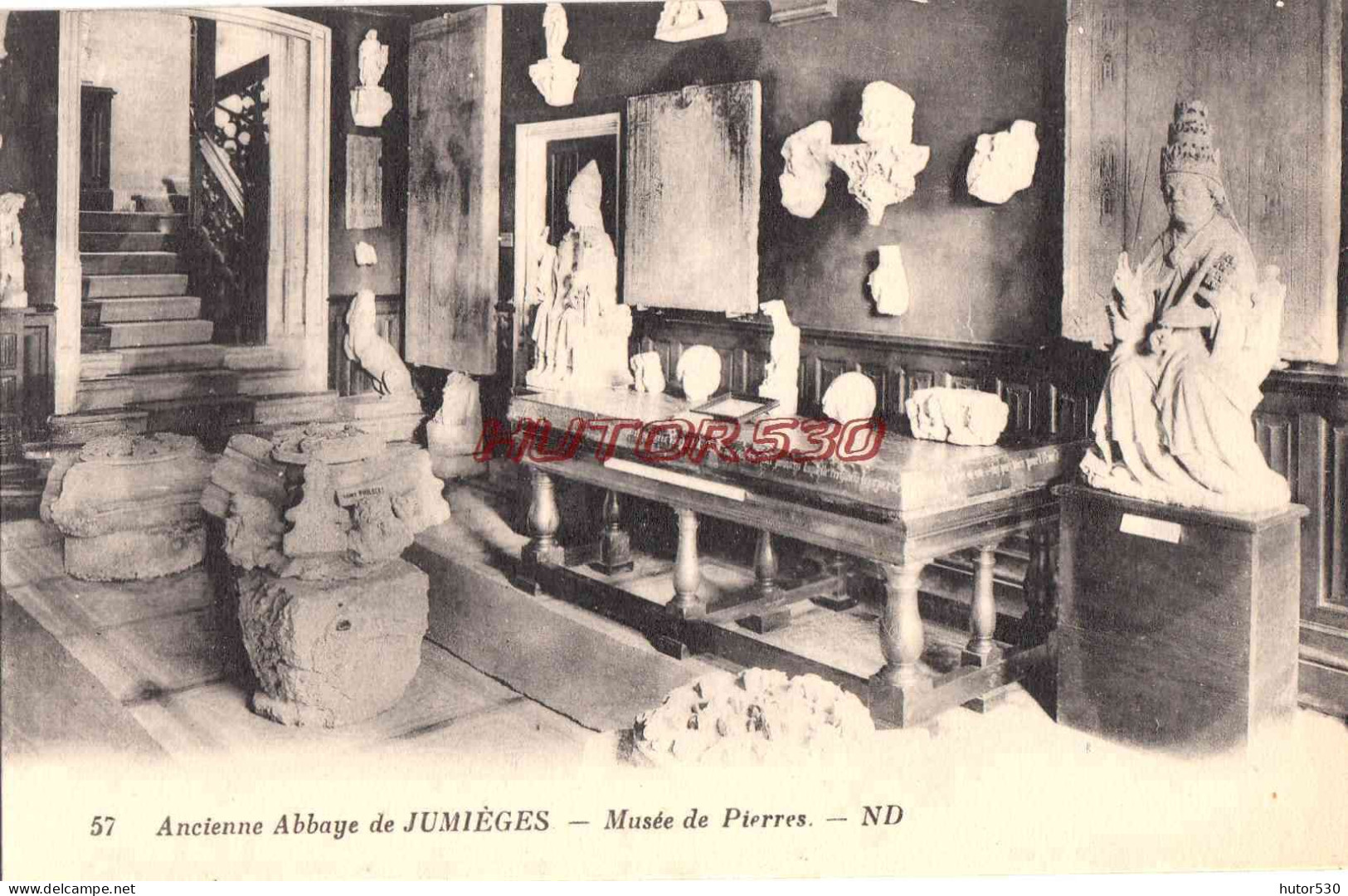 CPA JUMIEGES - MUSEE DE PIERRES - Jumieges