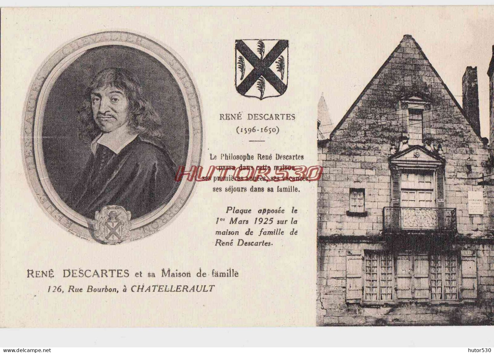 CPA CHATELLERAULT - MAISON DE RENE DESCARTES - Chatellerault