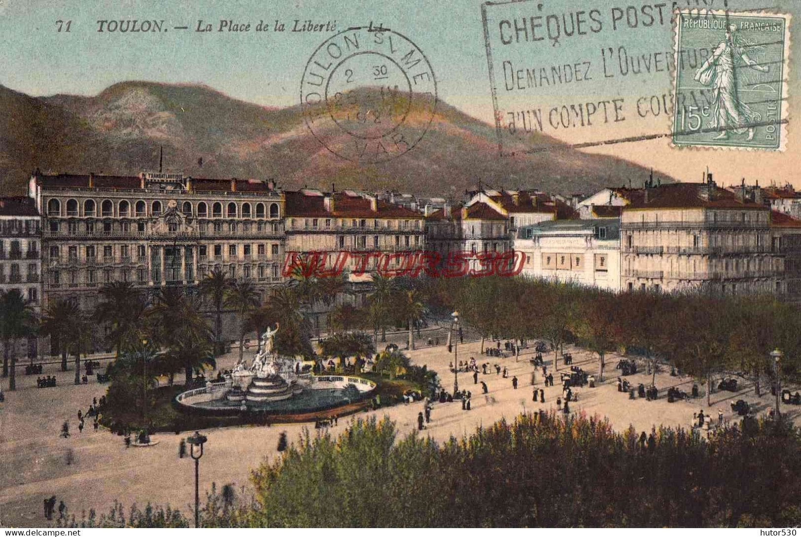CPA TOULON - LA PLACE DE LA LIBERTE - Toulon