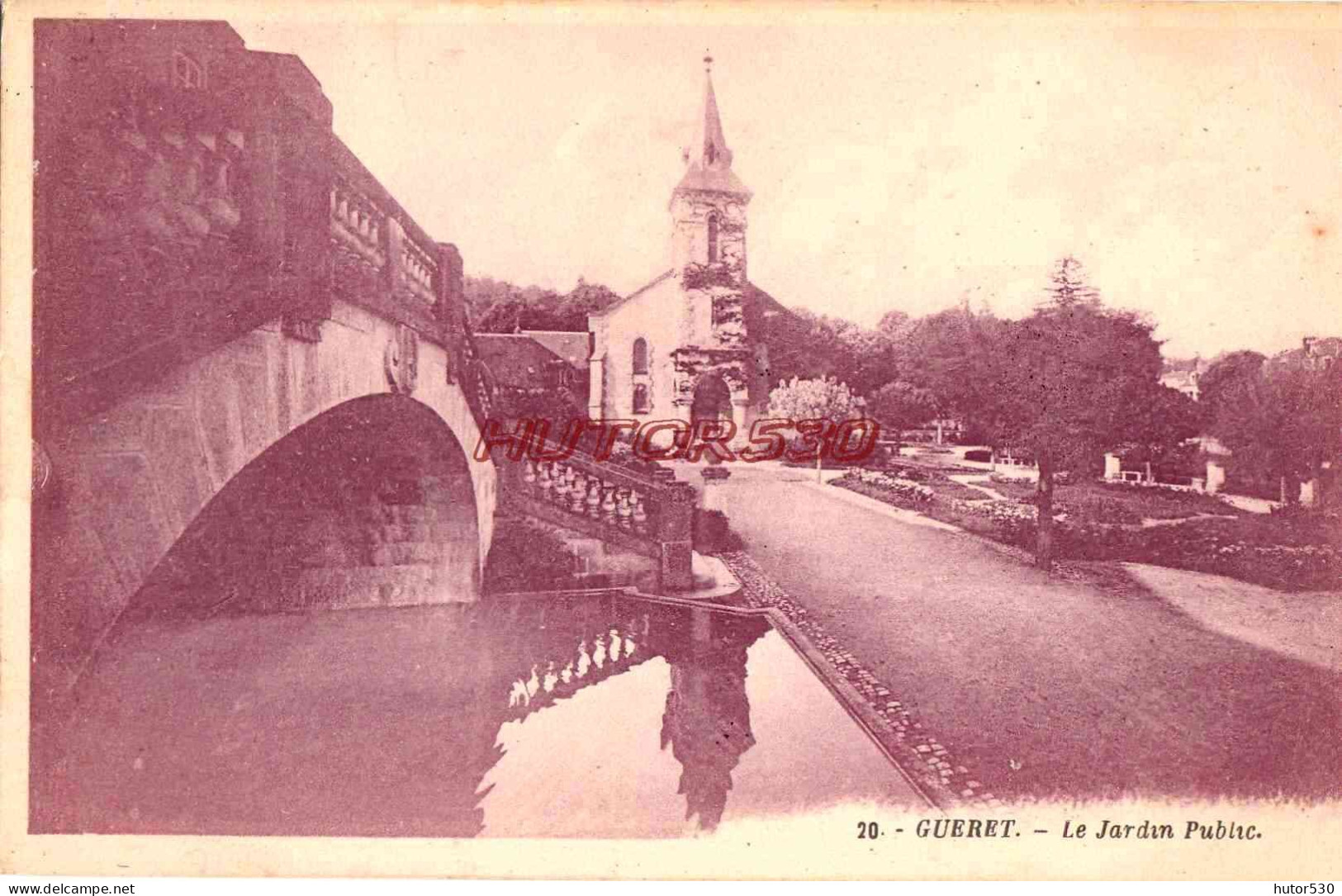 CPA GUERET - LE JARDIN PUBLIC - Guéret