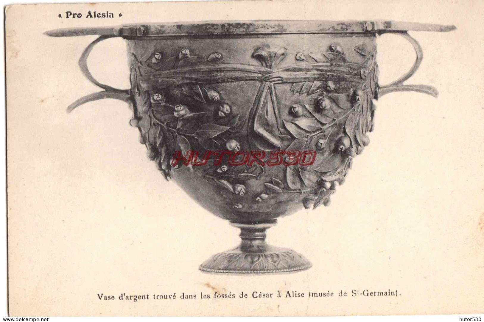 CPA SAINT GERMAIN EN LAYE - MUSEE - VASE ARGENT TROUVE A ALISE - St. Germain En Laye (Château)