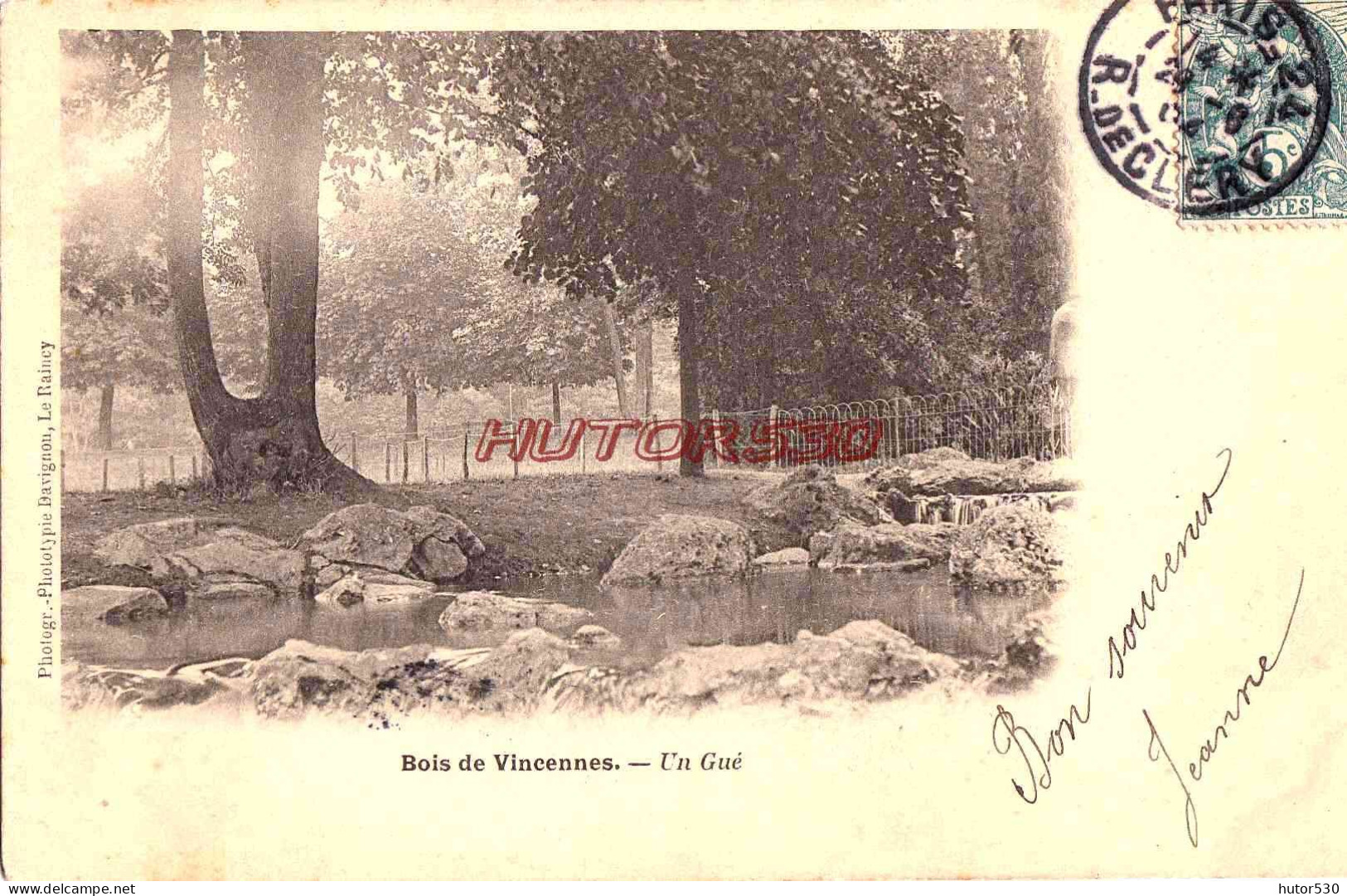 CPA VINCENNES - LE BOIS - UN GUE - Vincennes