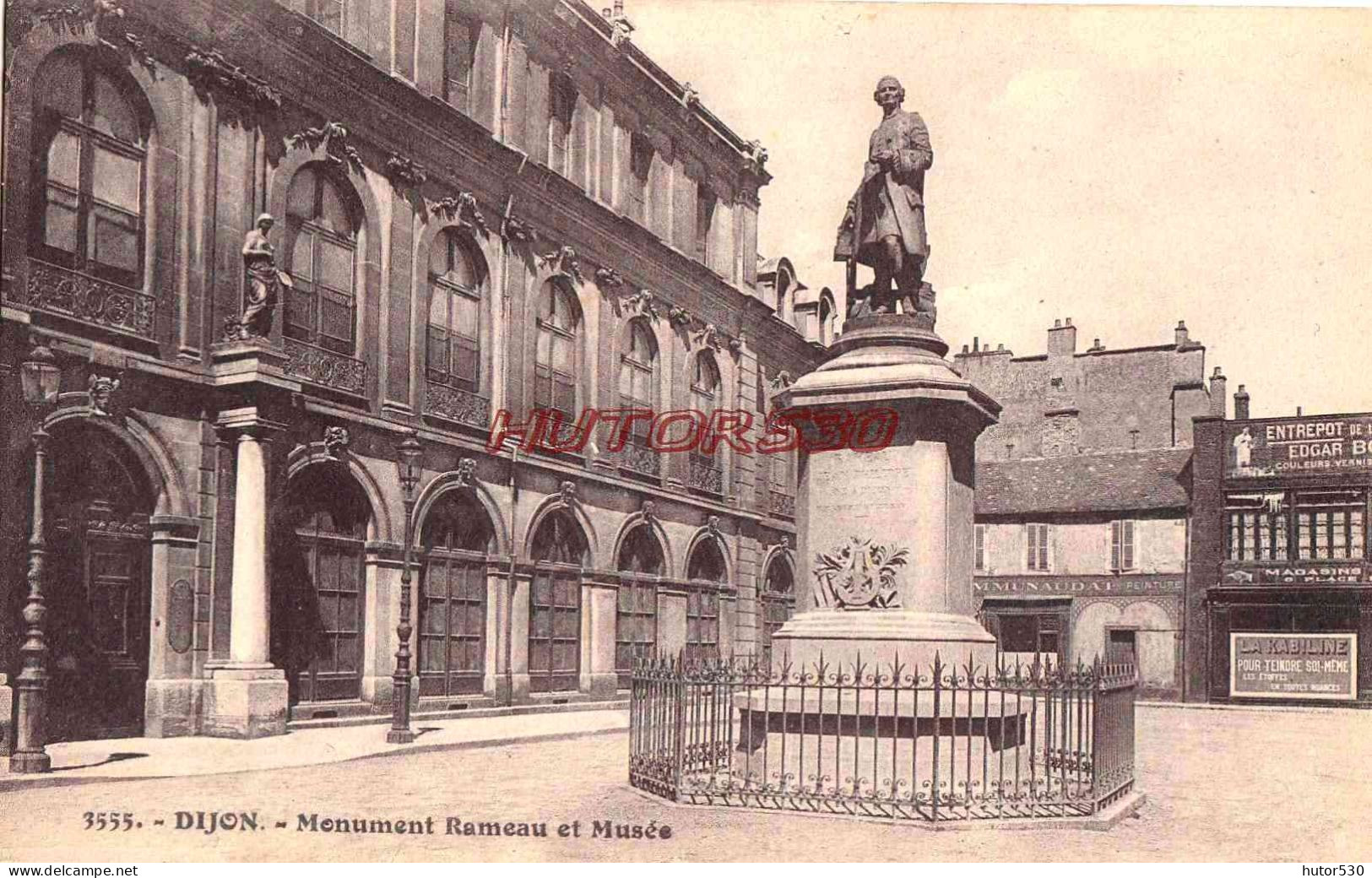 CPA DIJON - MONUMENT RAMEAU ET MUSEE - Dijon