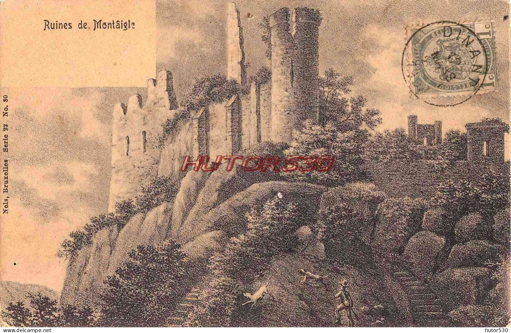 CPA BELGIQUE - RUINES DE MONTAIGLE - Autres & Non Classés