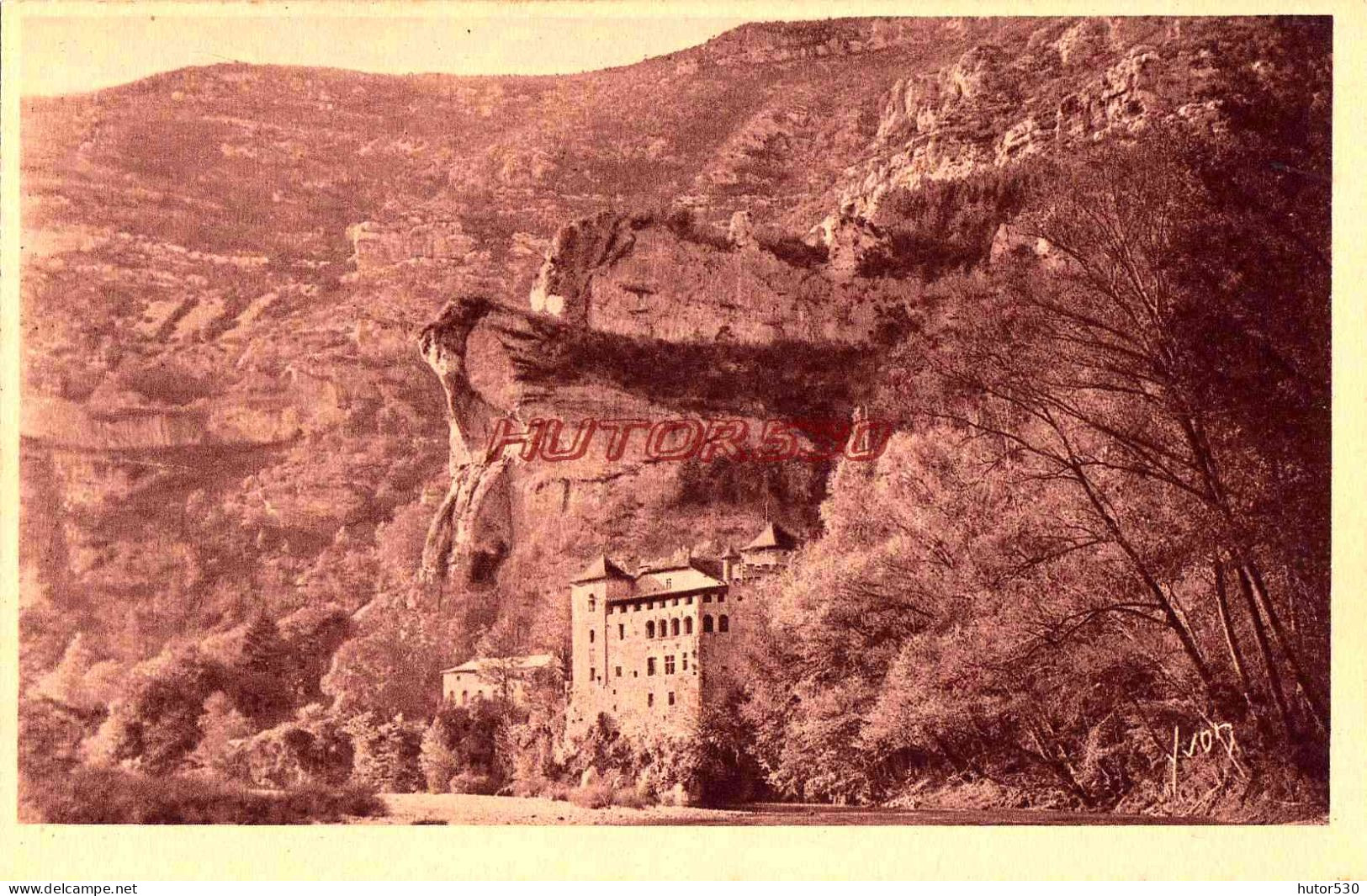 CPA GORGES DU TARN - CHATEAU DE LA CAZE - Gorges Du Tarn