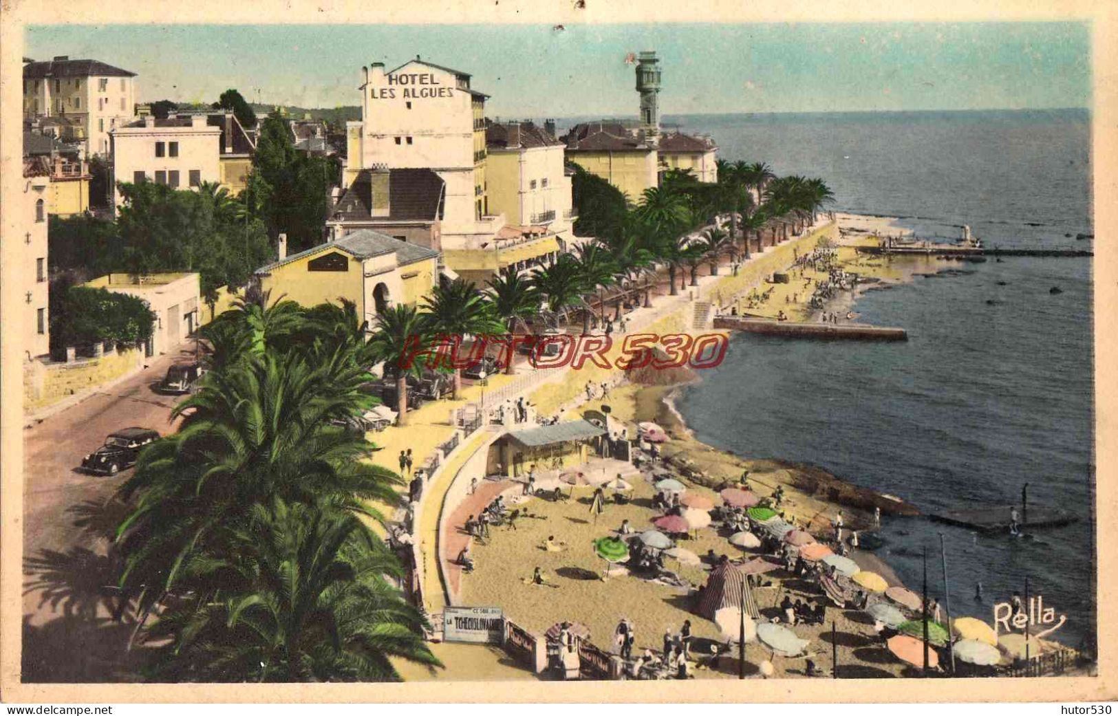 CPSM SAINT RAPHAEL - L'HOTEL ""LES ALGUES"" ET BOULEVARD FELIX MARTIN - Saint-Raphaël