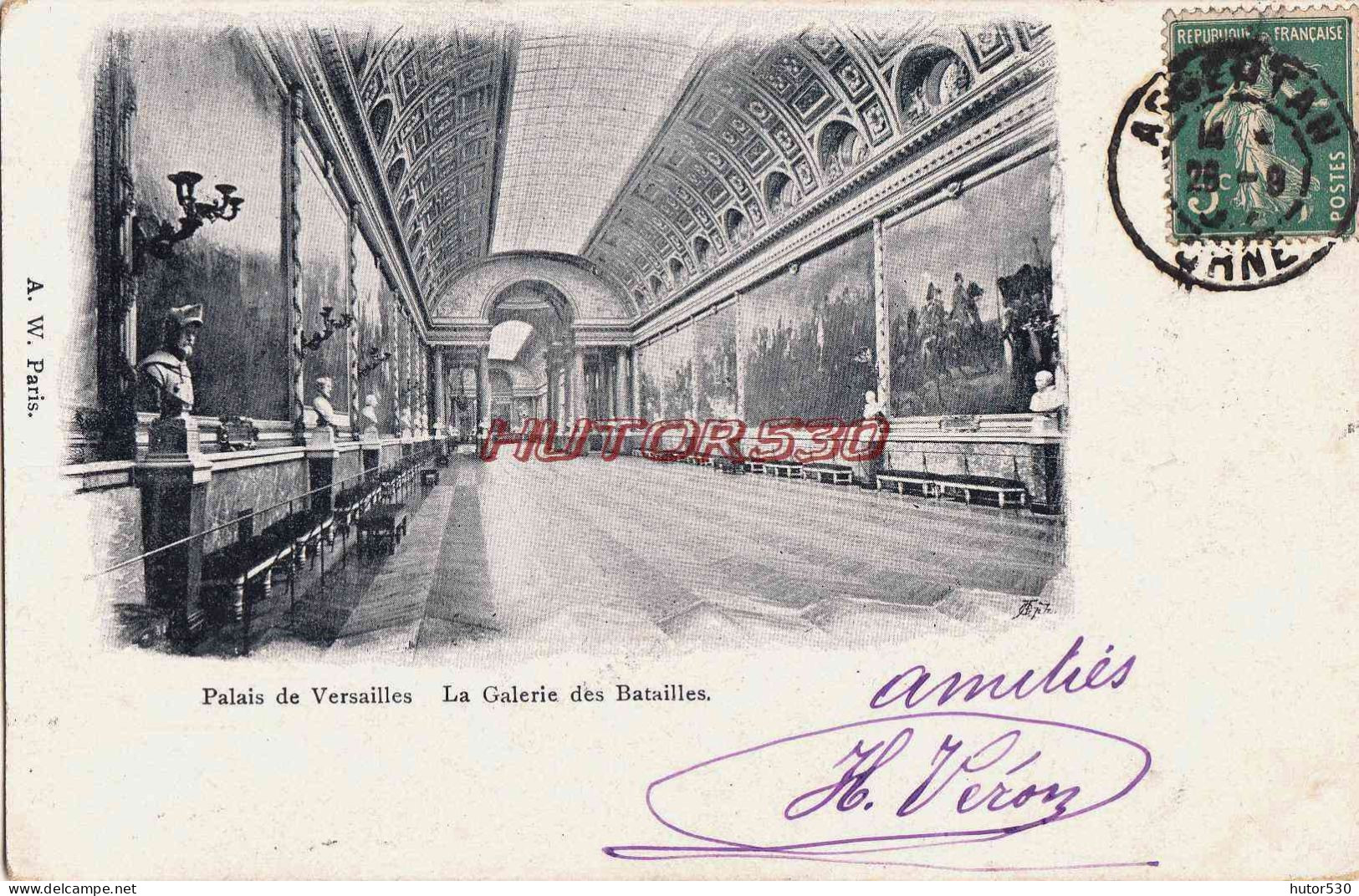 CPA VERSAILLES - LA GALERIE DES BATAILLES - Versailles