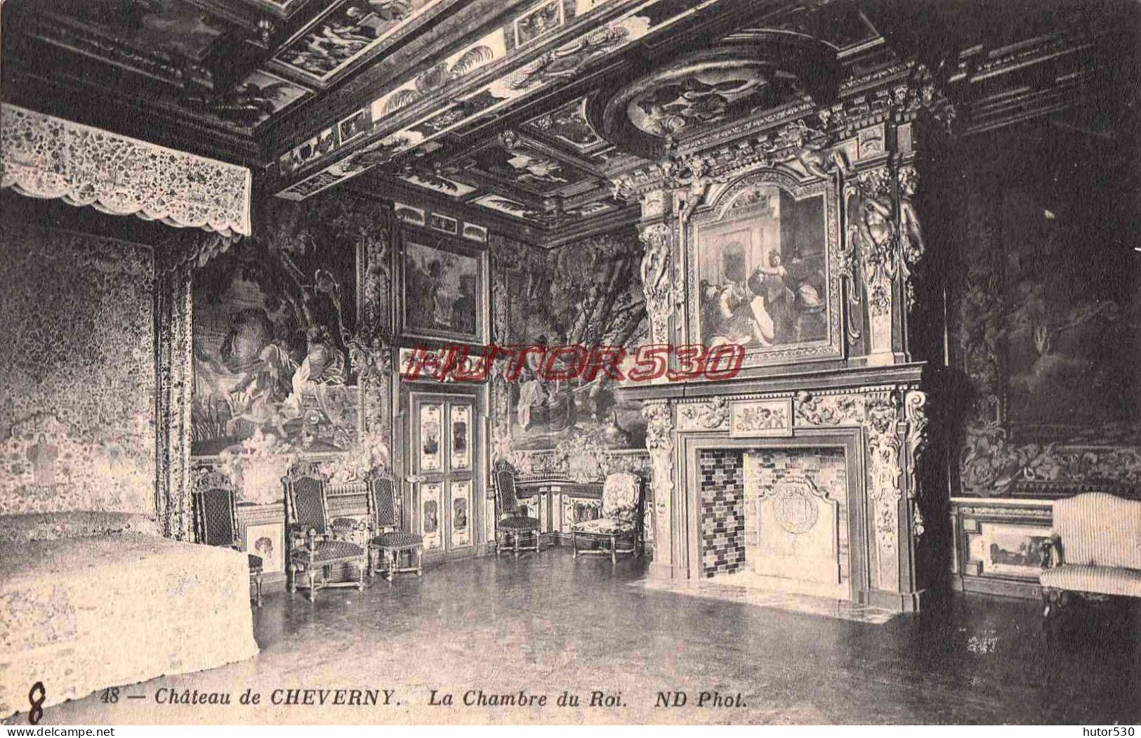 CPA CHEVERNY - CHATEAU - CHAMBRE DU ROI - Cheverny