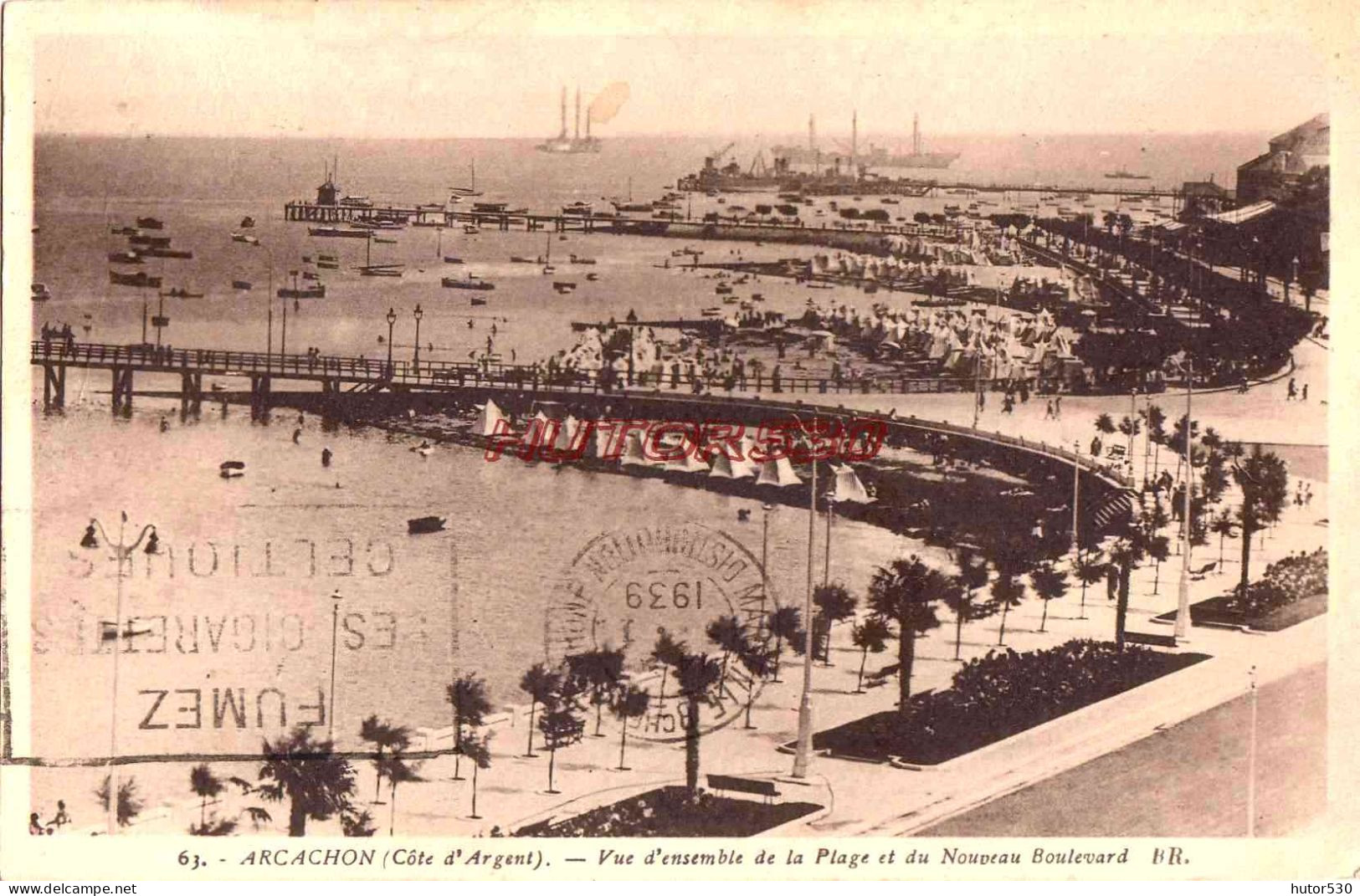 CPA ARCACHON - VUE D'ENSEMBLE - Arcachon