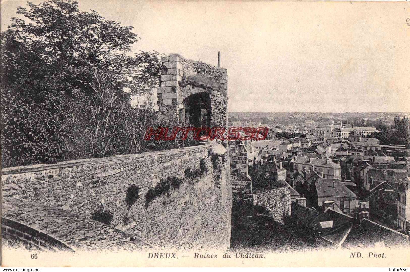 CPA DREUX - RUINES DU CHATEAU - Dreux