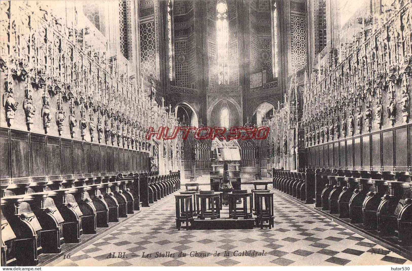 CPA ALBI - LES STALLES DU CHUR DE LA CATHEDRALE - Albi