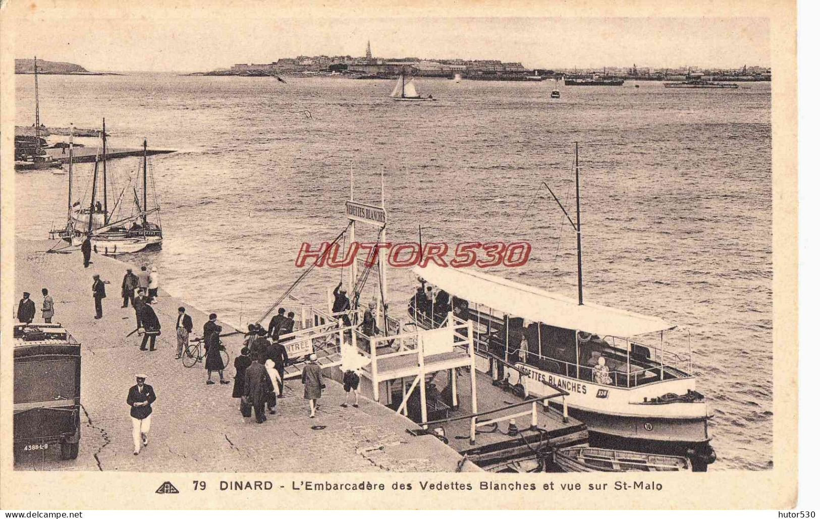 CPA DINARD - L'EMBARCADERE DES VEDETTES - Dinard