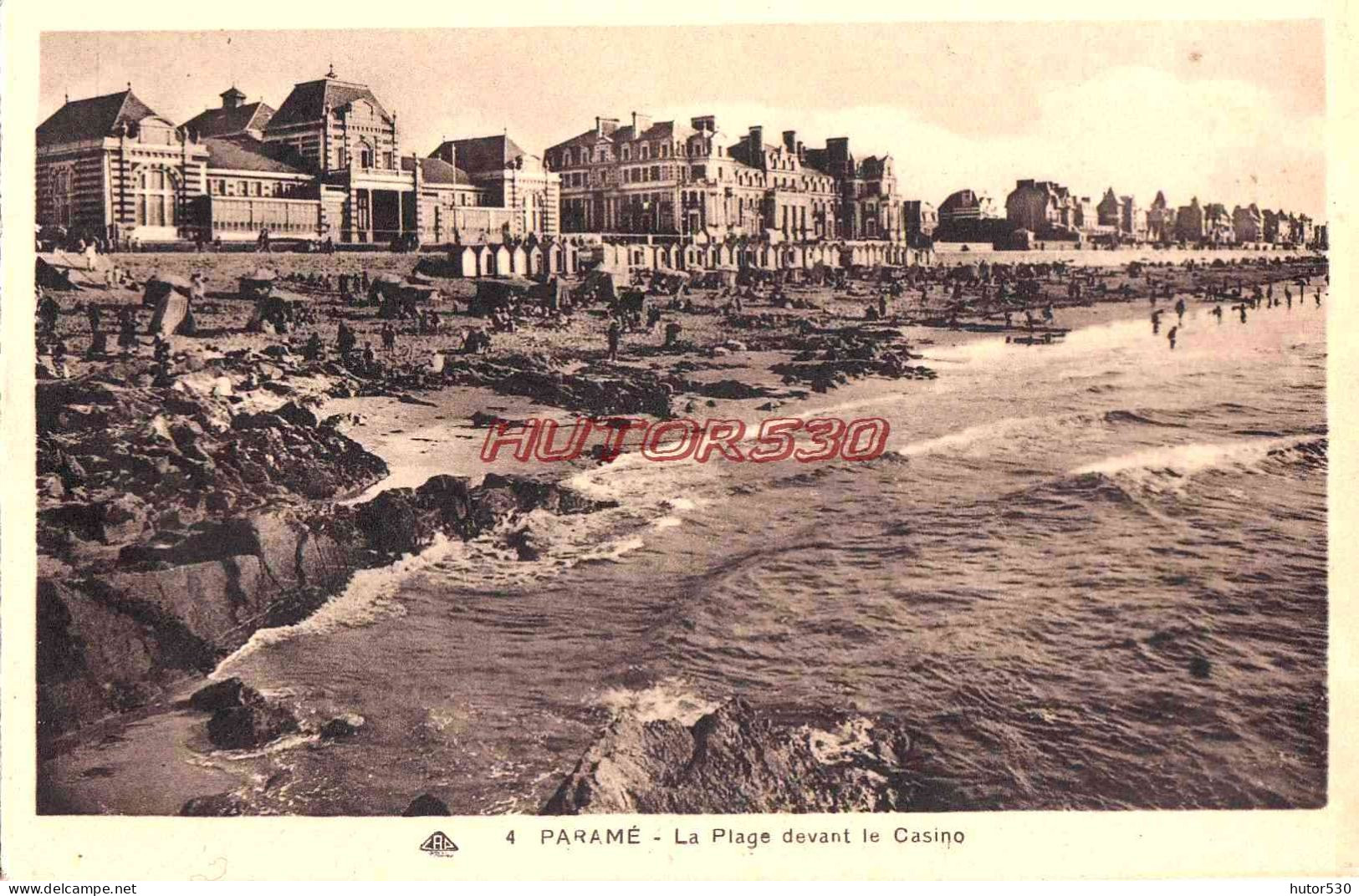 CPA PARAME - LA PLAGE DEVANT LE CASINO - Parame