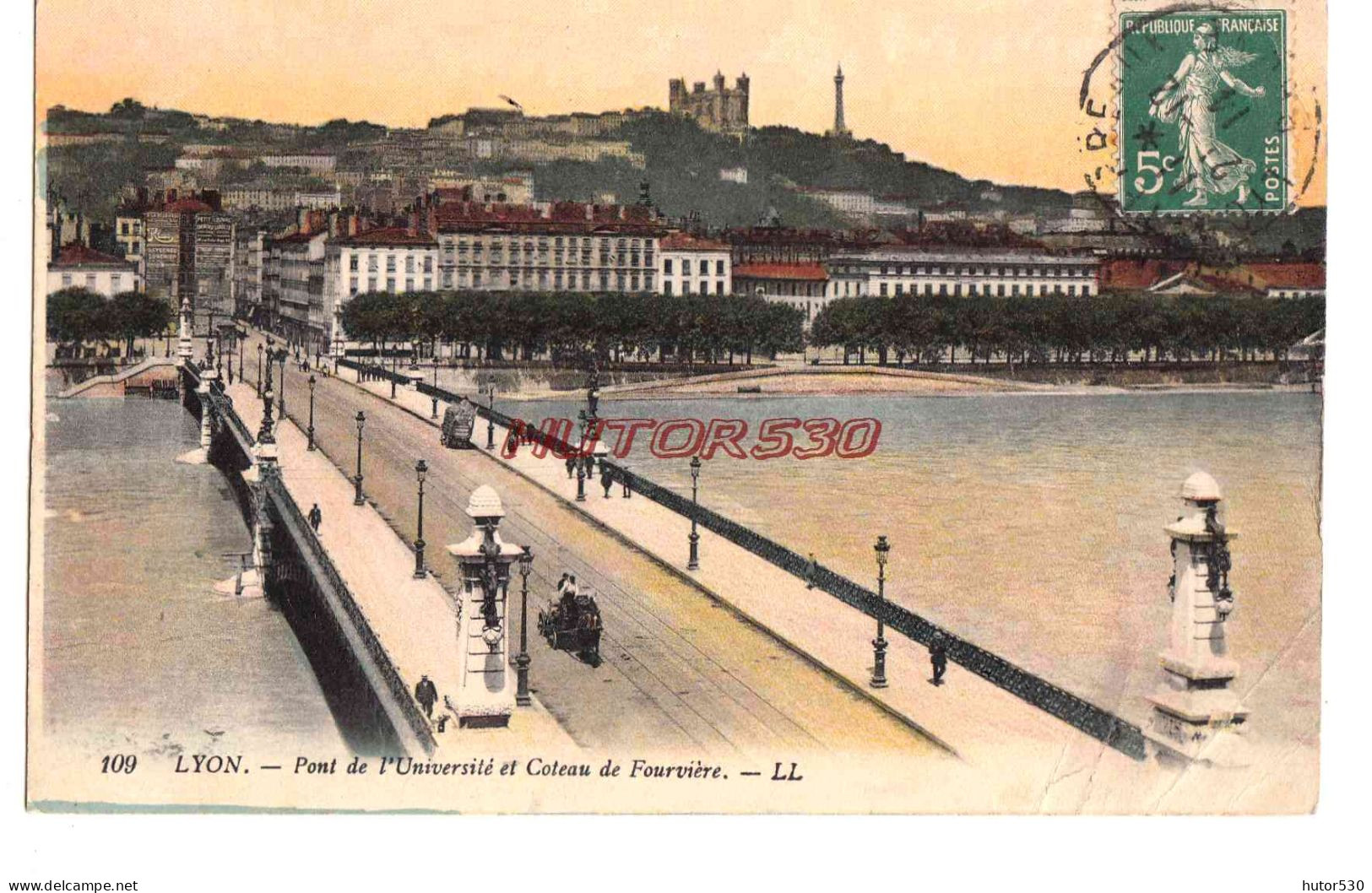 CPA LYON - PONT DE L'UNIVERSITE - Otros & Sin Clasificación