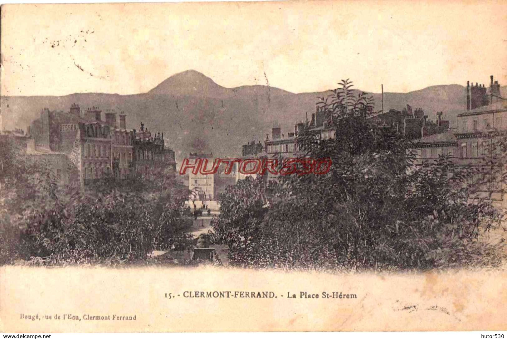CPA CLERMONT FERRAND - LA PLACE ST HEREM - Clermont Ferrand