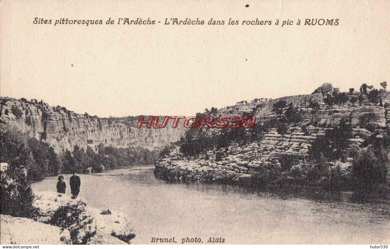 CPA ARDECHE - RUOMS - L'ARDECHE DANS LES ROCHERS - Ruoms