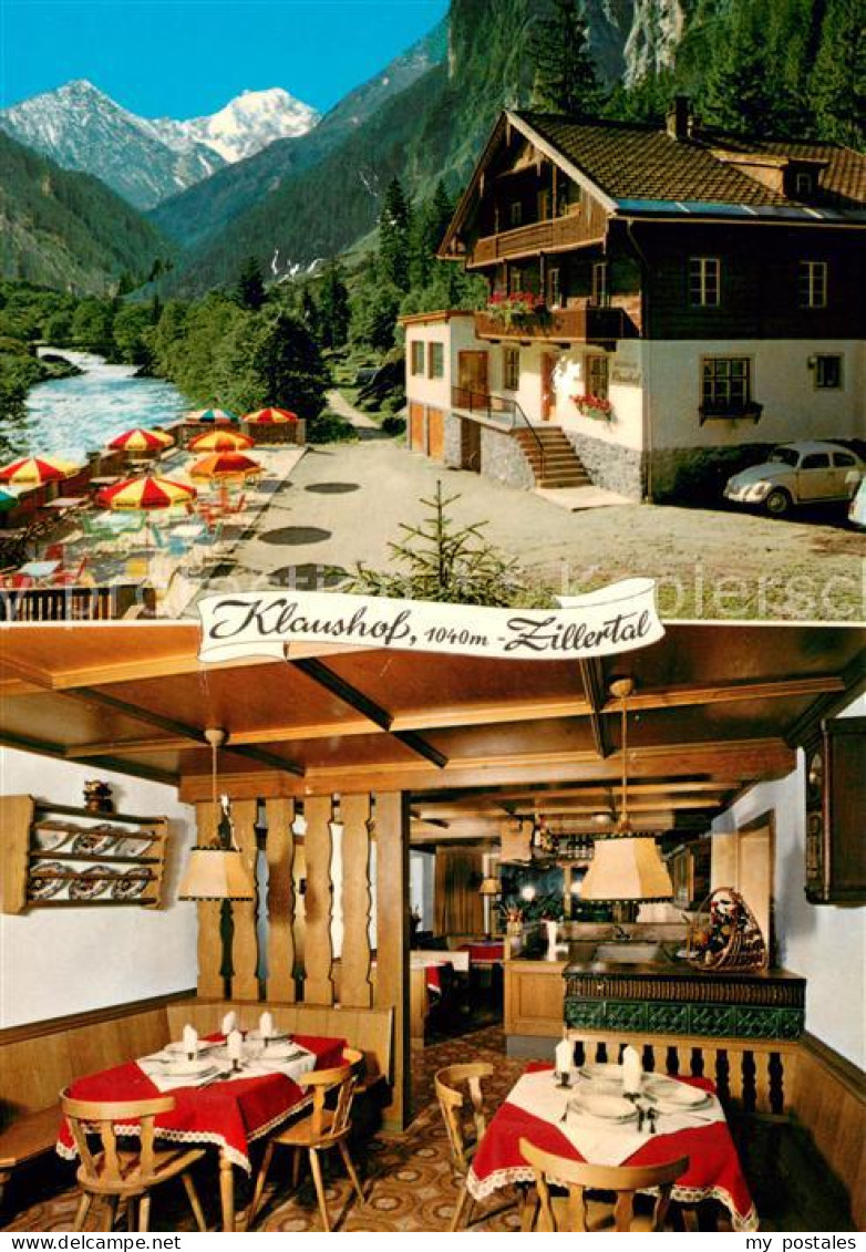 73647111 Mayrhofen Zillertal Alpengasthof Klaushof Terrasse Gaststube Mayrhofen  - Otros & Sin Clasificación