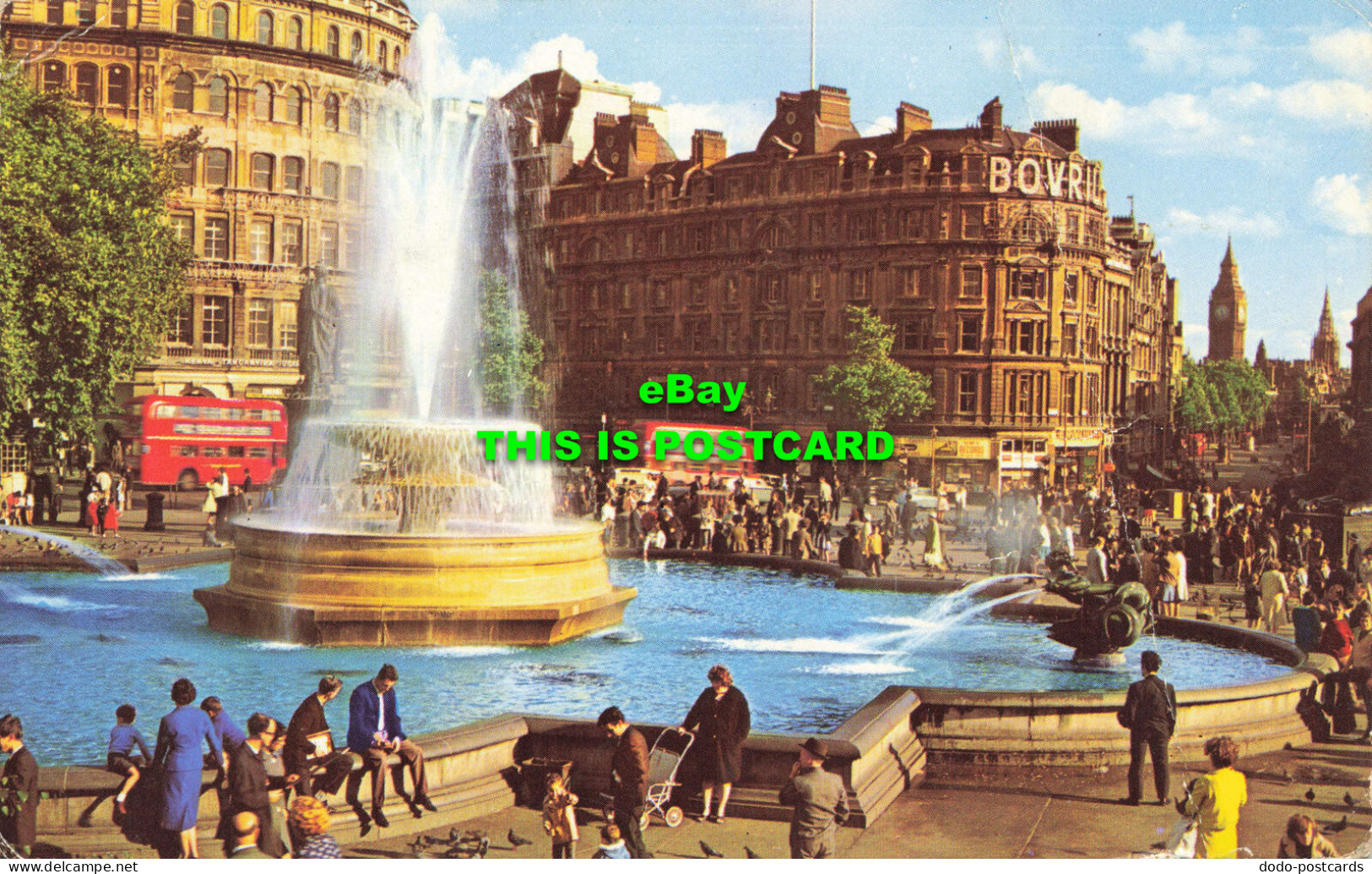 R579636 London. Whitehall And Big Ben. Trafalgar Square. Photographic Greeting C - Otros & Sin Clasificación