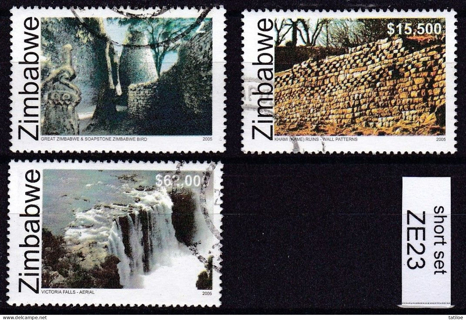 Zimbabwe 2005 UNESCO Heritage Short Set VFU  (Simbabwe) ZE23 - Zimbabwe (1980-...)