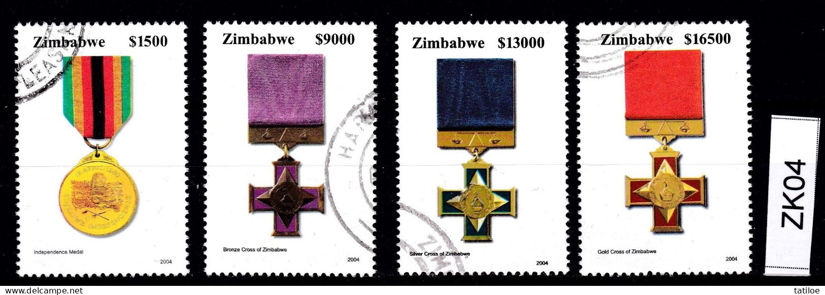 Zimbabwe 2004 Medals VFU / O (Simbabwe) ZK04 - Zimbabwe (1980-...)
