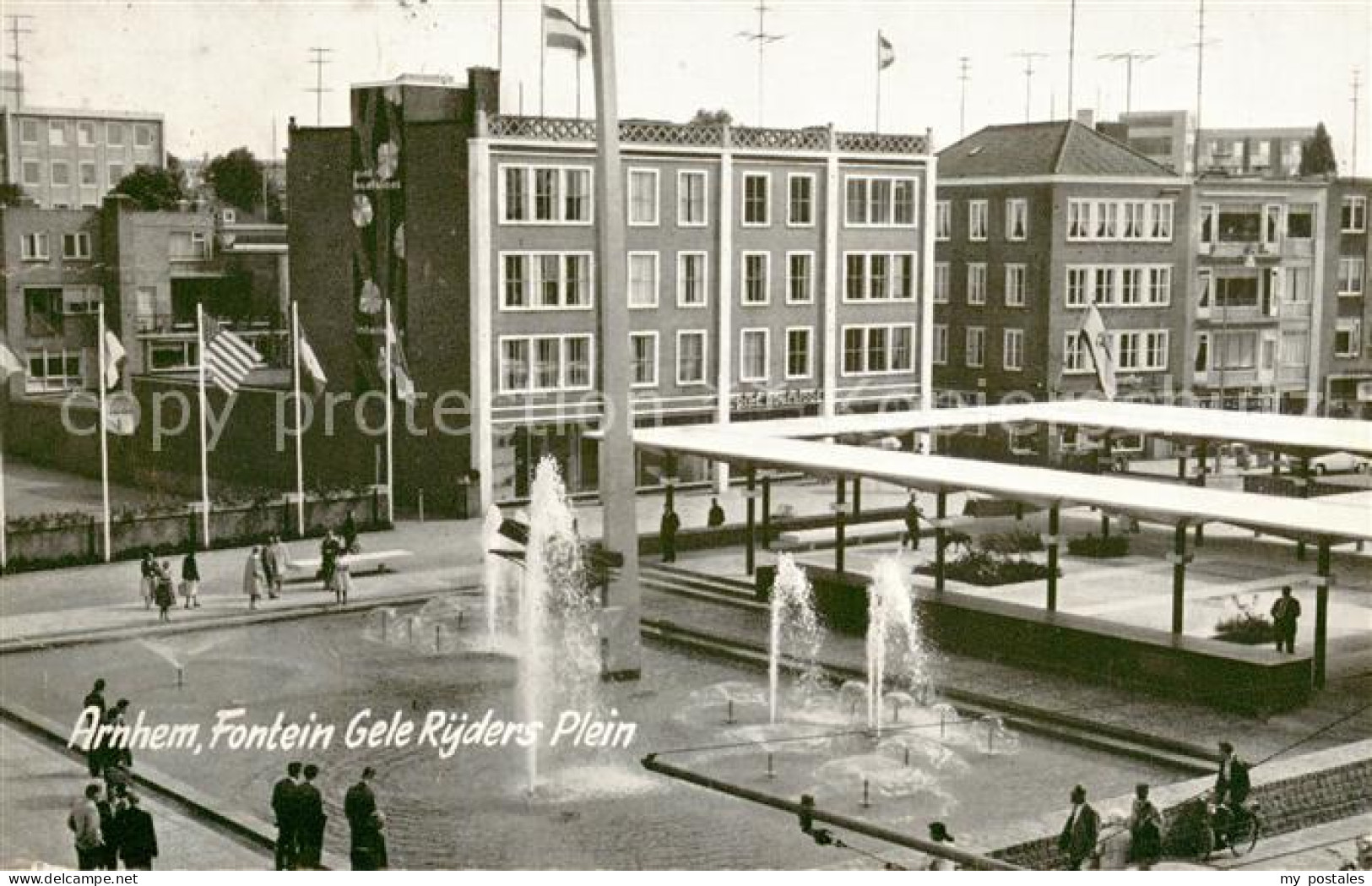 73646886 Arnhem Fontein Gele Rijders Plein Arnhem - Sonstige & Ohne Zuordnung