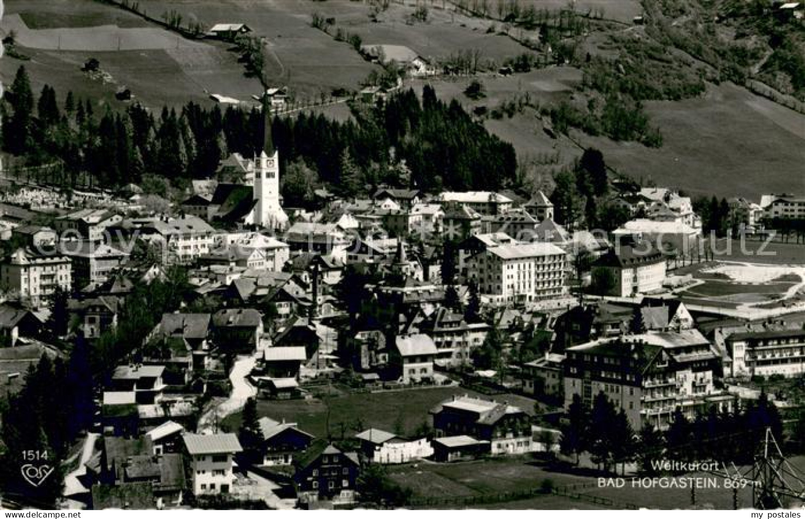 73646752 Bad Hofgastein Fliegeraufnahme Mit Thermalbad Bad Hofgastein - Sonstige & Ohne Zuordnung