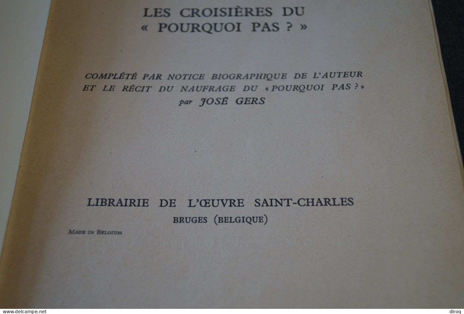 J.B. Charcot,1937,Dans La Mer Du Groenland,205 Pages + Table,26 Cm./17 Cm. Très Bel état - Historische Documenten