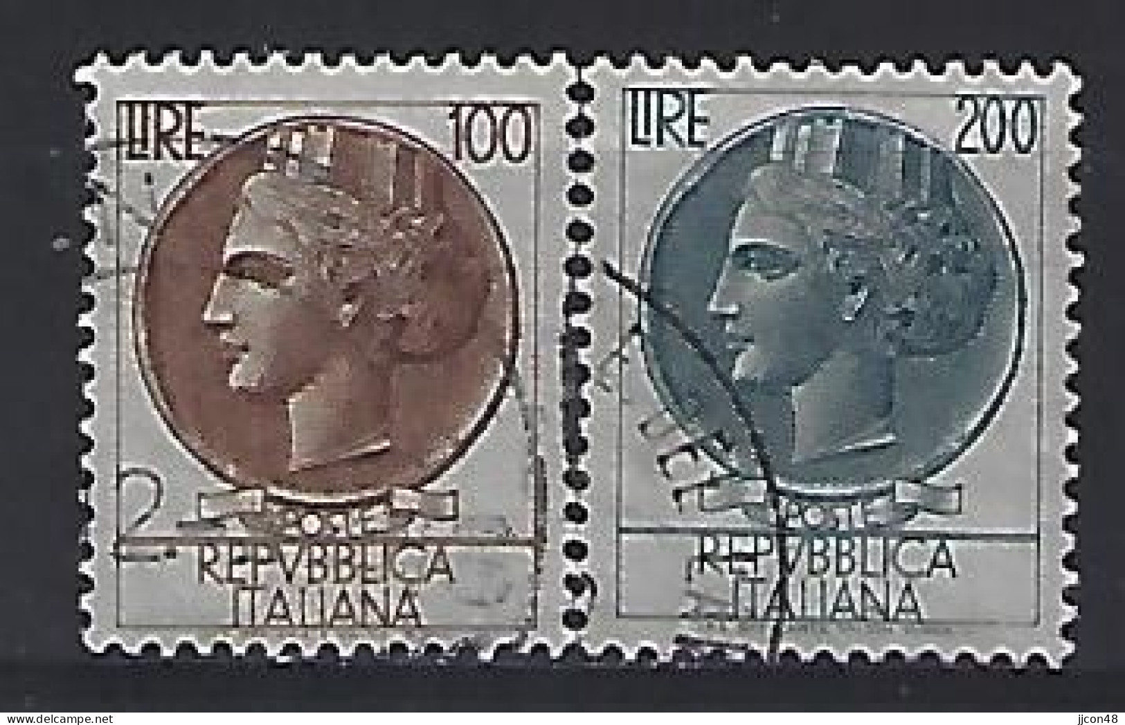 Italy 1959  Italia Turrita  (o) Mi.1051-1052 - 1946-60: Gebraucht