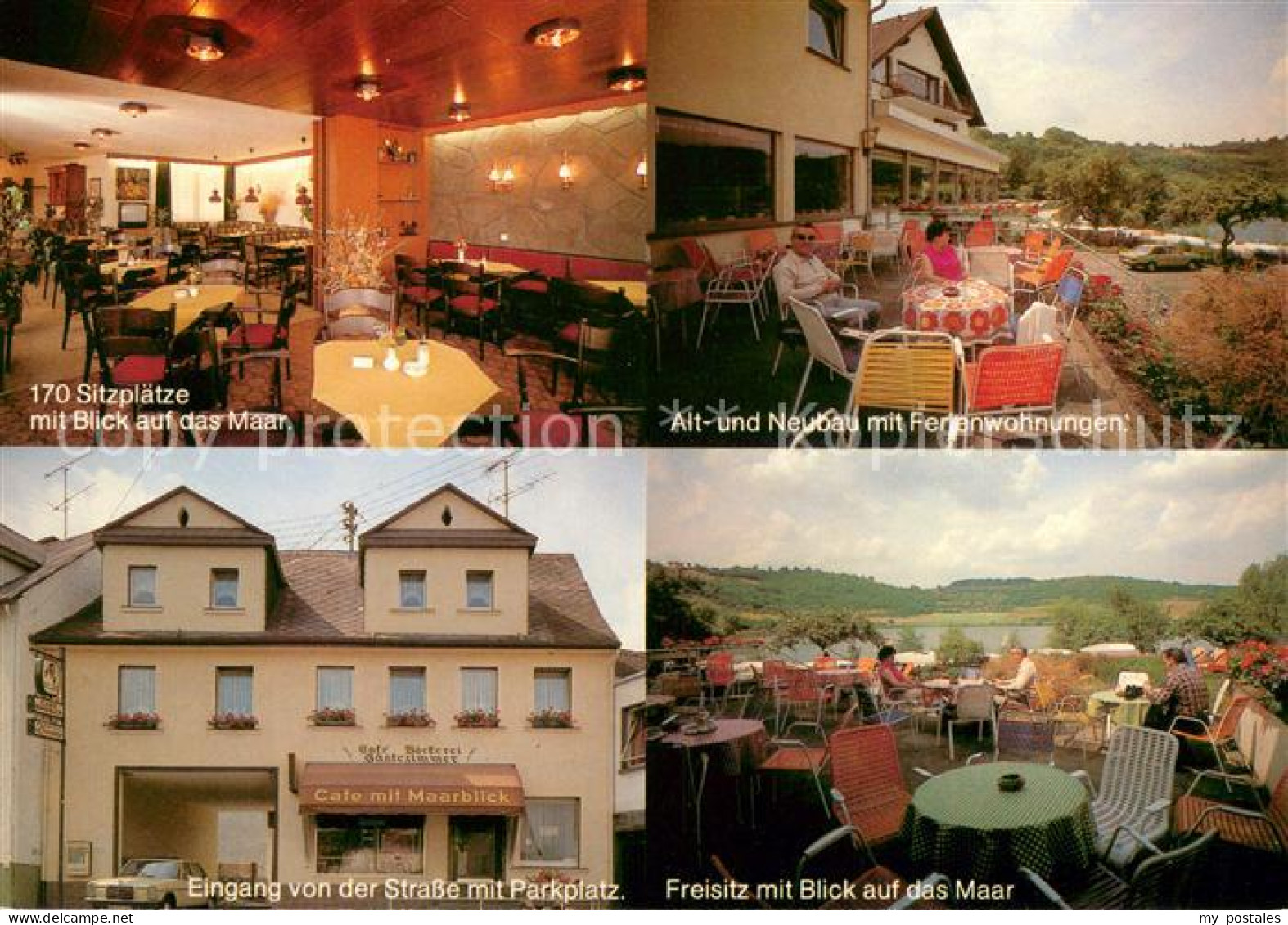 73646720 Schalkenmehren Cafe Pension Garni Lenerz Gaststube Terrasse Eingang Sch - Otros & Sin Clasificación