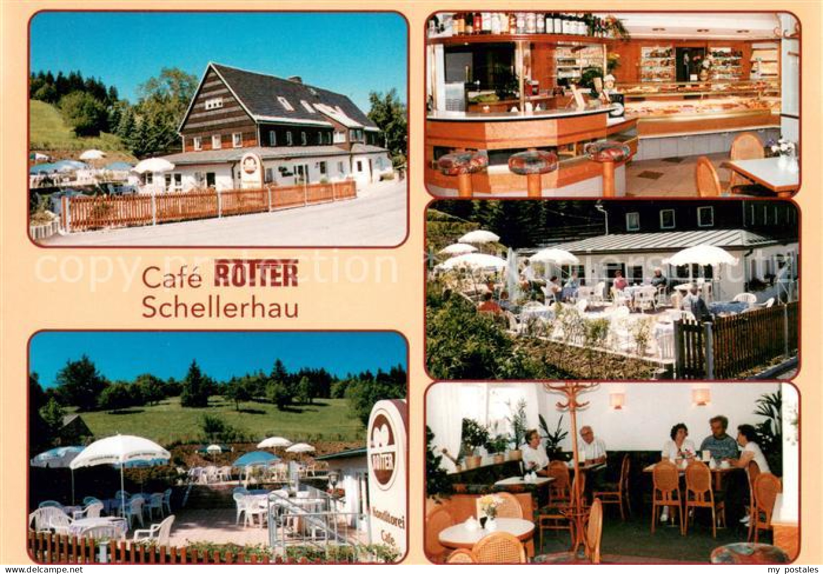 73646709 Schellerhau Cafe Rotter Terrasse Verkaufstheke Gastraum Schellerhau - Altenberg