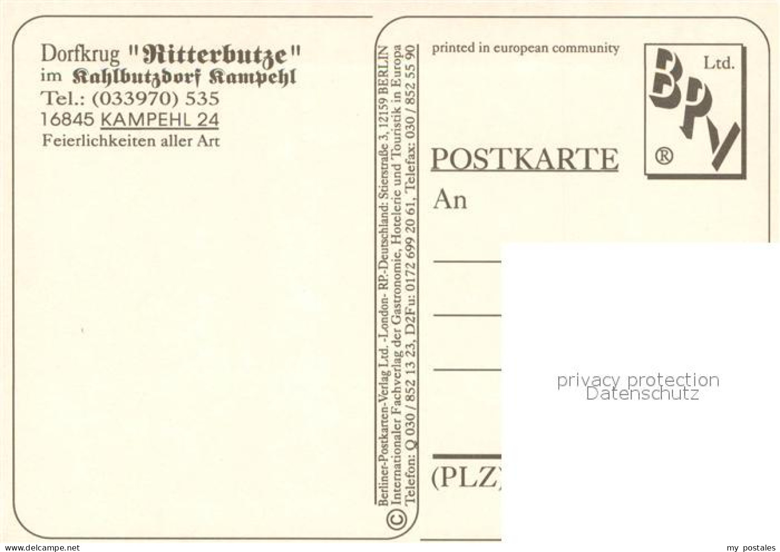 73646686 Kampehl Dorfkrug Ritterbutze Im Kahlbutzdorf Gaststraeume Terrasse Kamp - Neustadt (Dosse)