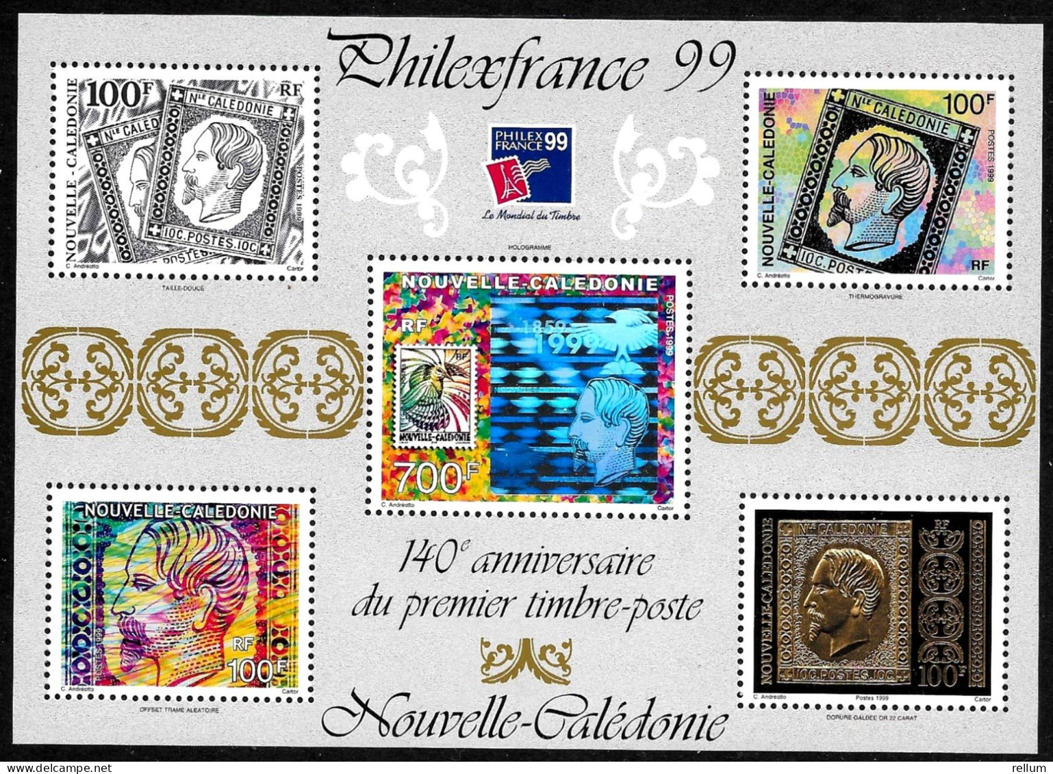 Nouvelle Calédonie 1999 - Yvert Et Tellier Nr. BF 22 - Michel Nr. Block 23 ** - Blocchi & Foglietti